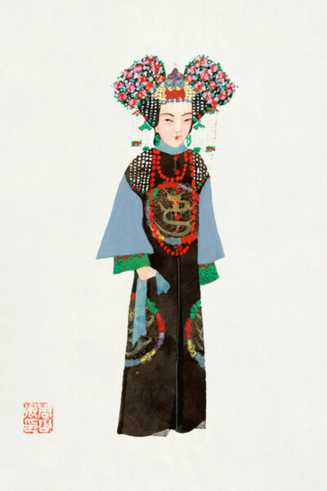 Poster / Leinwandbild - Chinesische Kaiserin günstig online kaufen