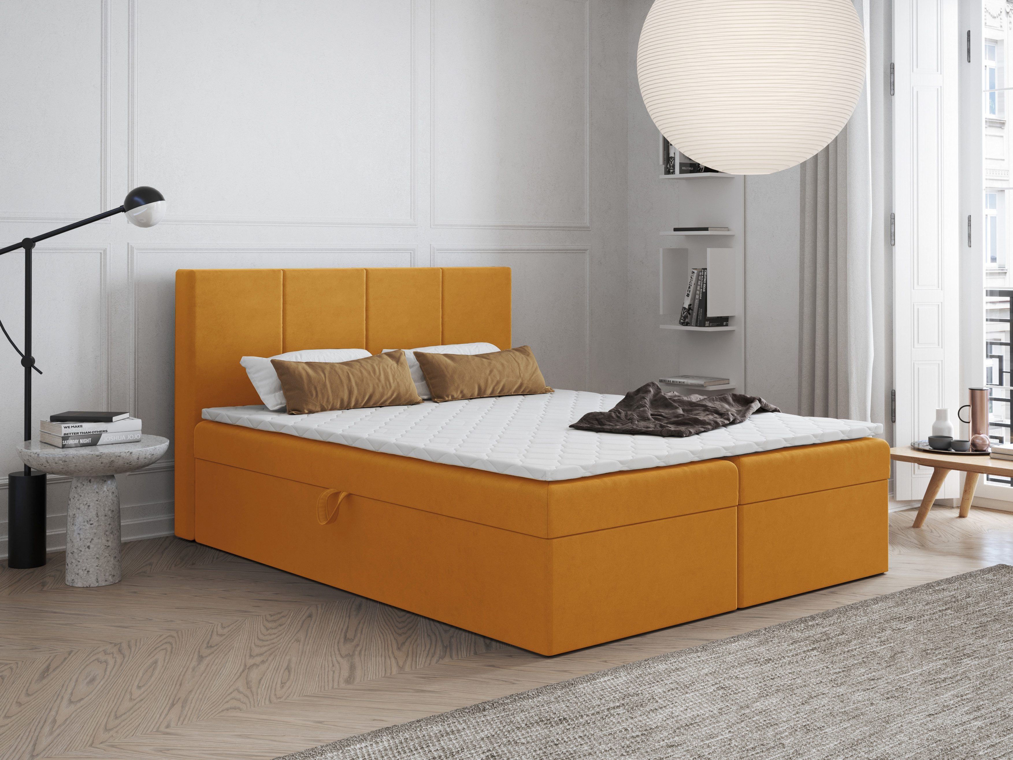 Godre Boxspringbett mit Bettkasten FARO 150x180 günstig online kaufen