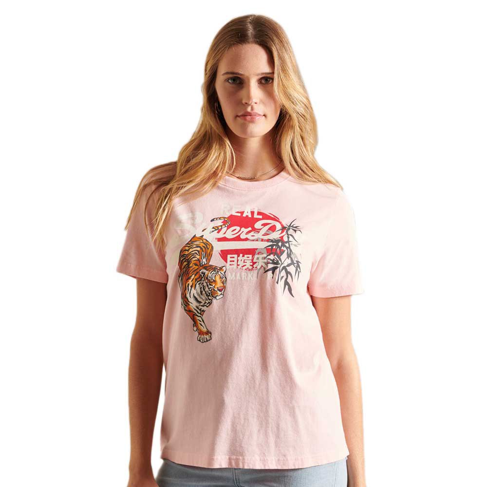 Superdry Vintage Logo Rising Sun Kurzarm T-shirt L Ballet Pink Tiger günstig online kaufen