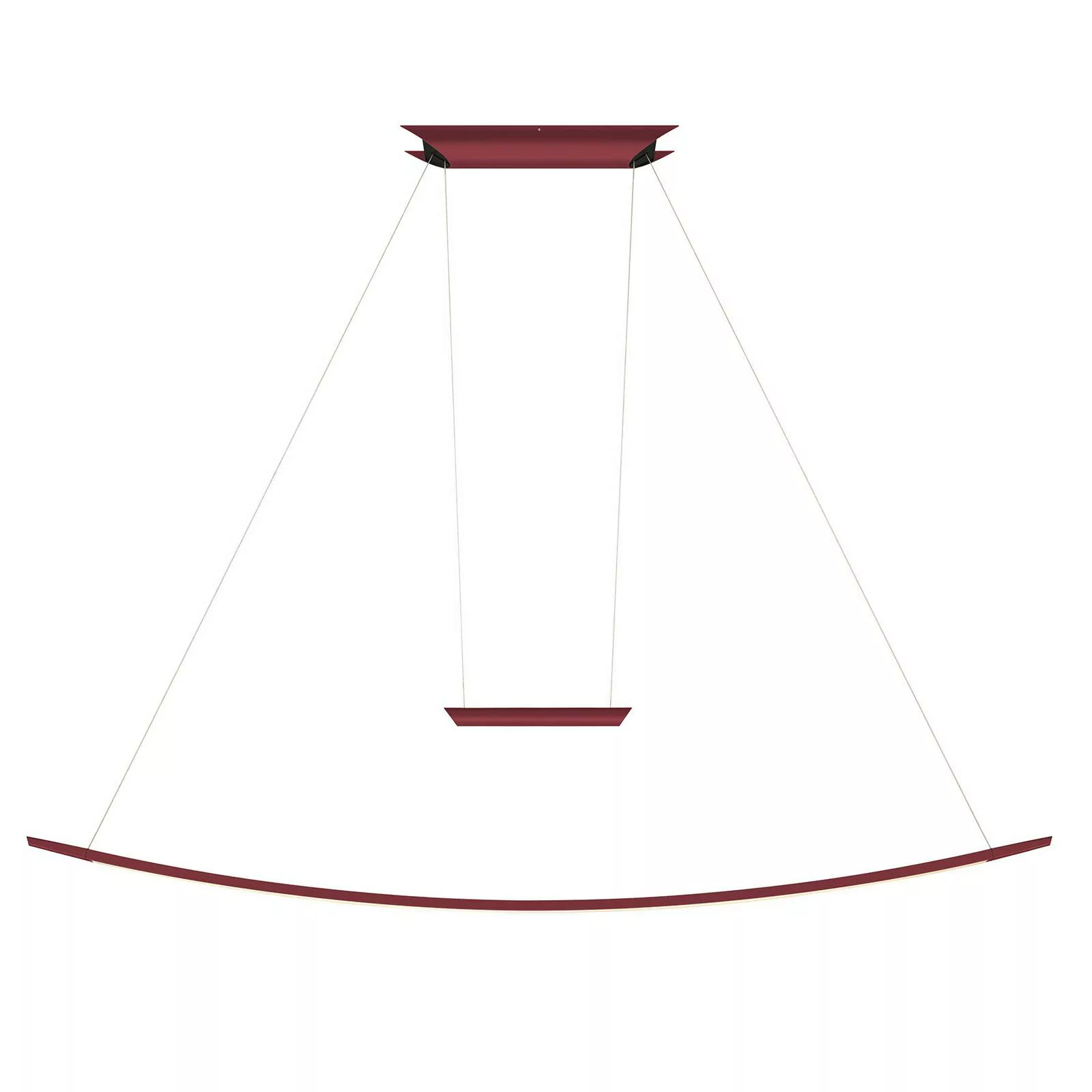OLIGO Lisgo LED-Pendelleuchte, rot matt günstig online kaufen