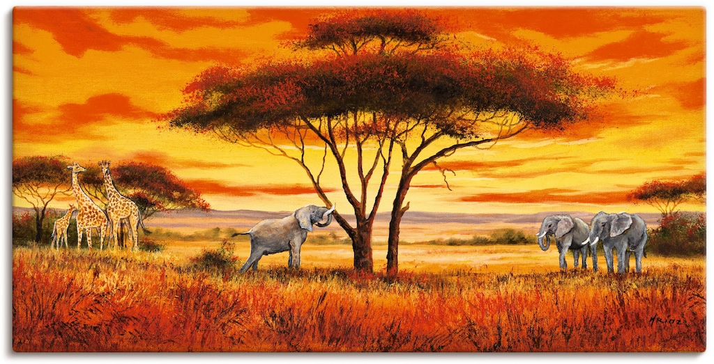 Artland Wandbild »Afrikanische Landschaft II«, Afrika, (1 St.), als Alubild günstig online kaufen