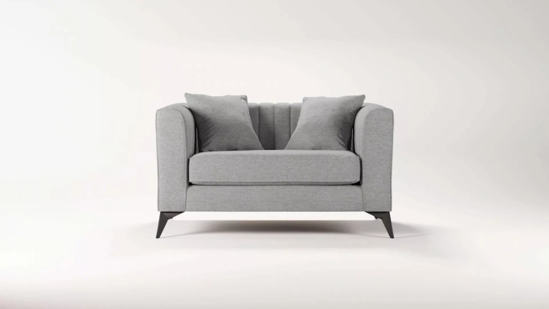 Places of Style Loveseat "MATTHEW B/T/H: 130/86/74 cm Sessel", incl. Zierki günstig online kaufen