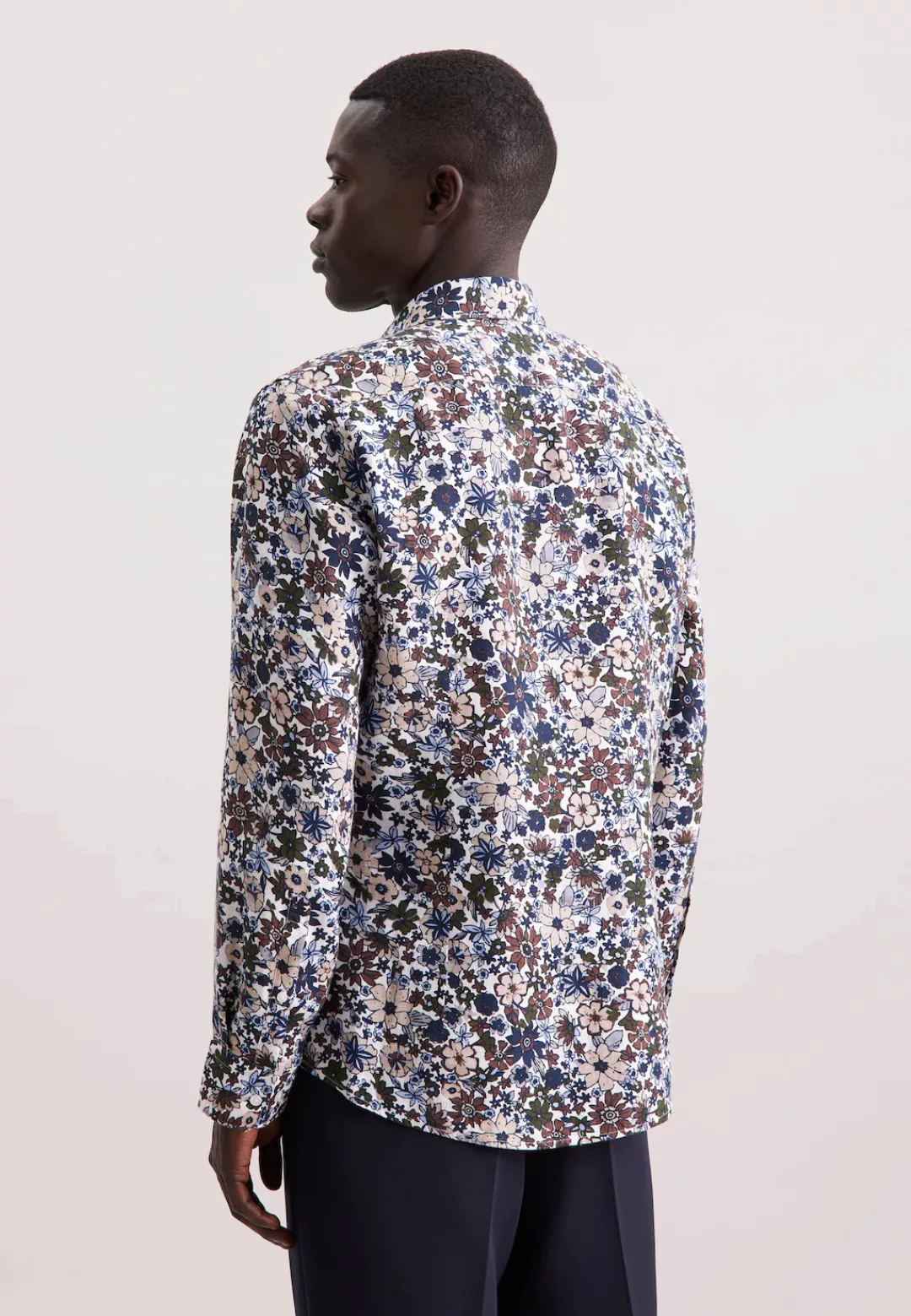seidensticker Businesshemd "Slim", Slim 1/1 Kentkragen Floral günstig online kaufen
