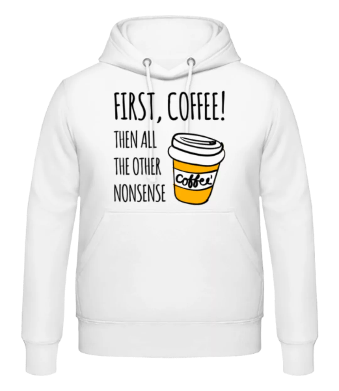First Coffee · Männer Hoodie günstig online kaufen
