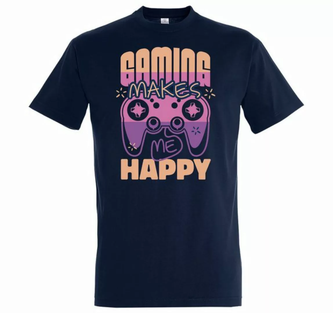 Youth Designz T-Shirt Gaming Makes Me Happy Herren Shirt mit lustigem Front günstig online kaufen