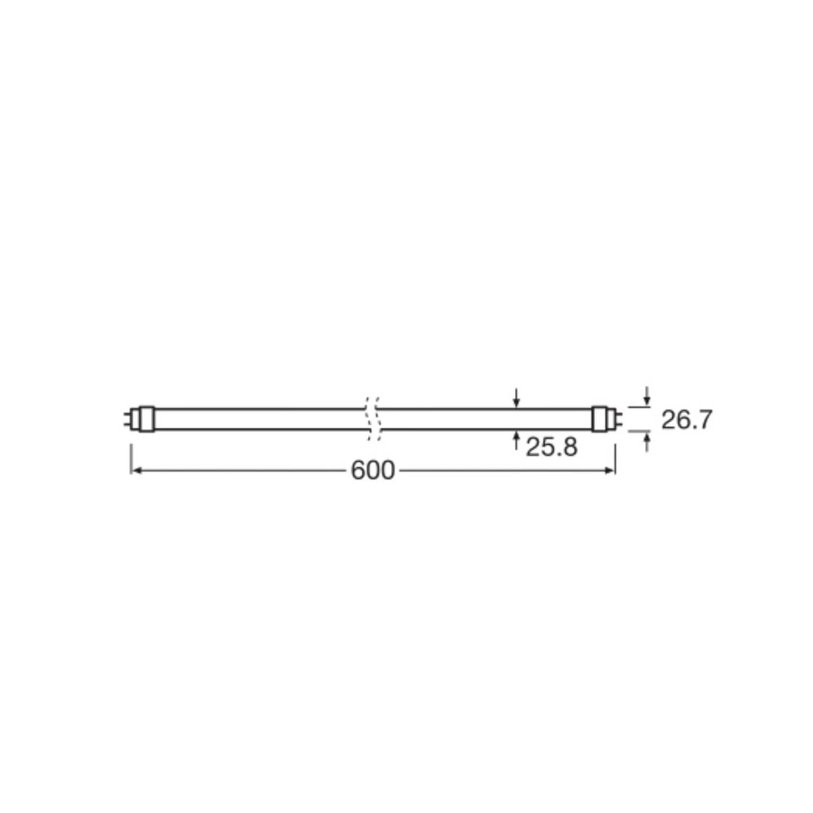 OSRAM LED-Pflanzenlampe T8 6,6W Röhre Fluora 2.500K 60cm günstig online kaufen