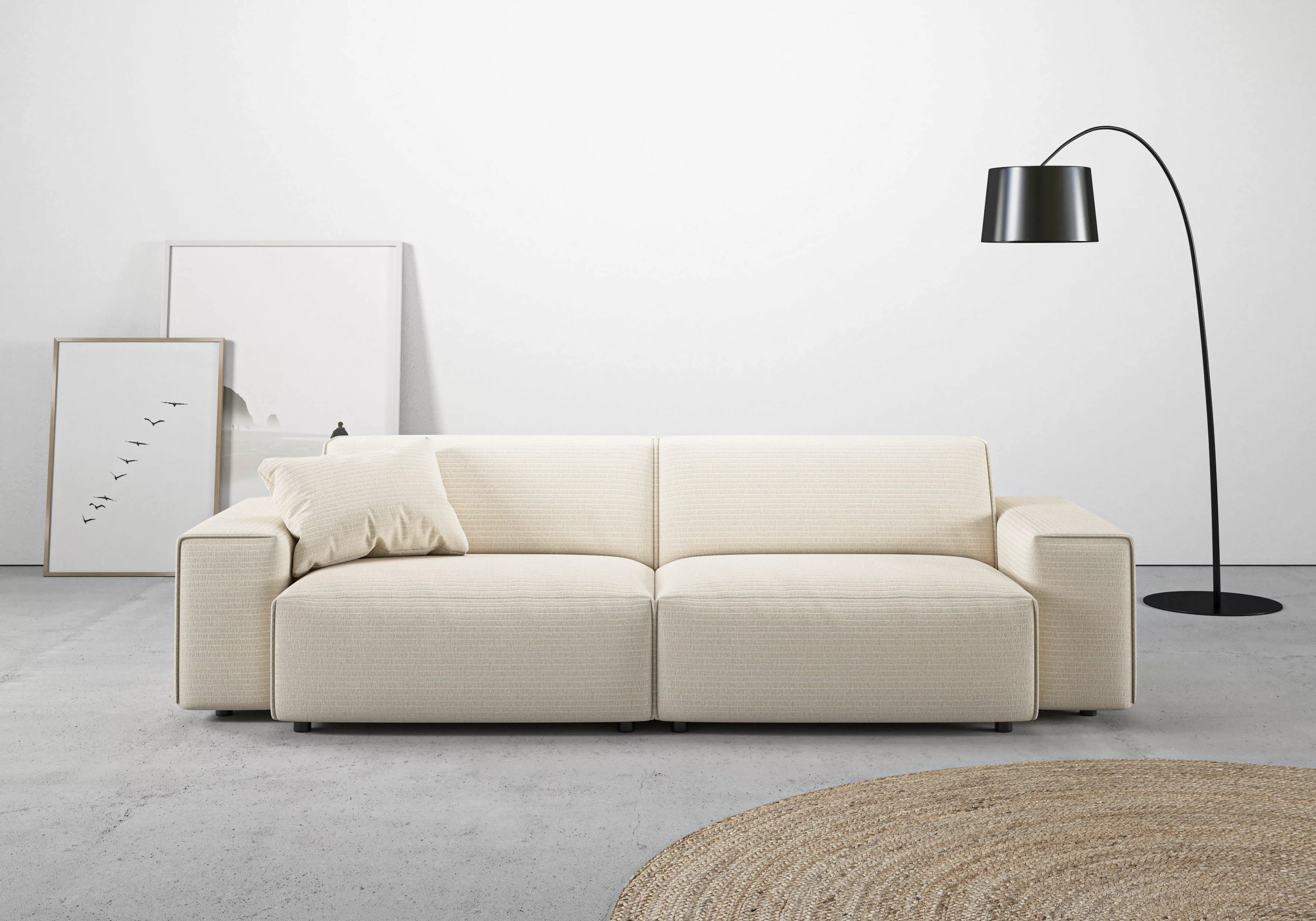 andas Big-Sofa "Glimminge auch in Breitcord, Feincord + Easy care-Bezug,", günstig online kaufen