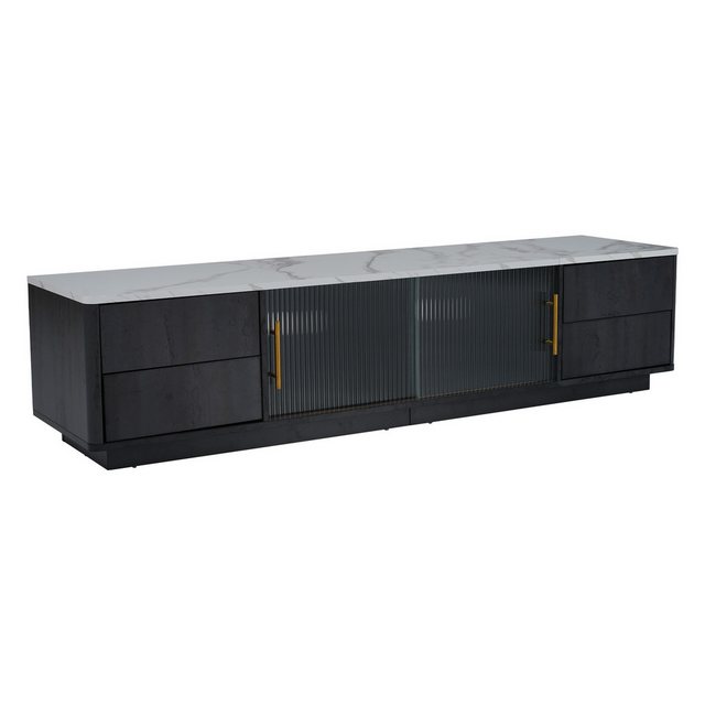 BlingBin TV-Schrank TV Stand Lowboard (1-St., marmorierte Tischplatte, Kabe günstig online kaufen