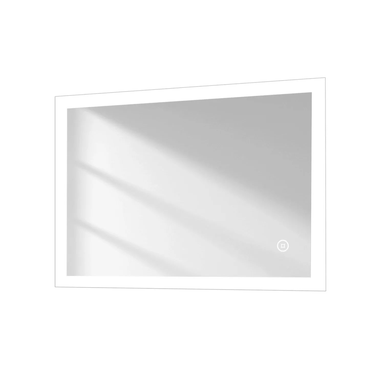 Emke Badspiegel mit Beleuchtung 70 x 50cm LED-Spiegel mit Touchschalter Kal günstig online kaufen