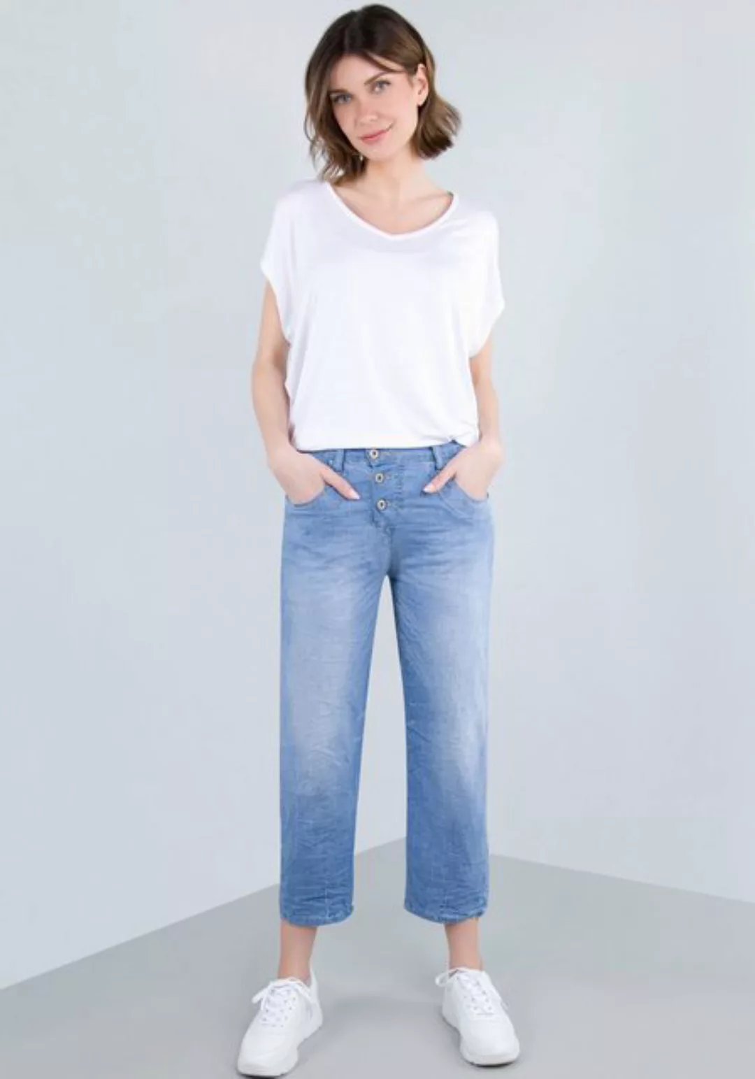 Please Jeans Boyfriend-Hose, in leichter Chambray Denim Qualität günstig online kaufen