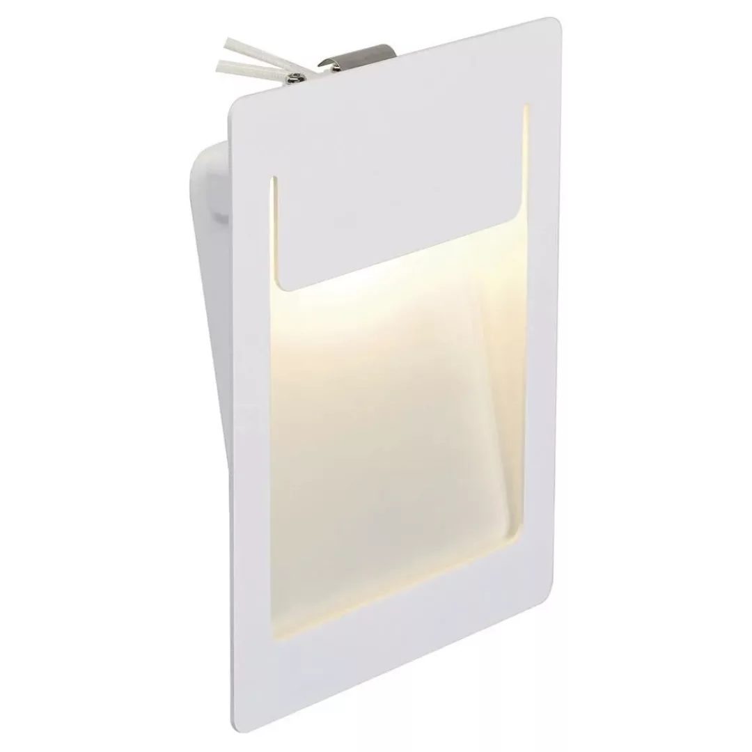 LED Wandeinbauleuchte Downunder Pur, weiß, 3000K, 120x155mm, rechteckig günstig online kaufen