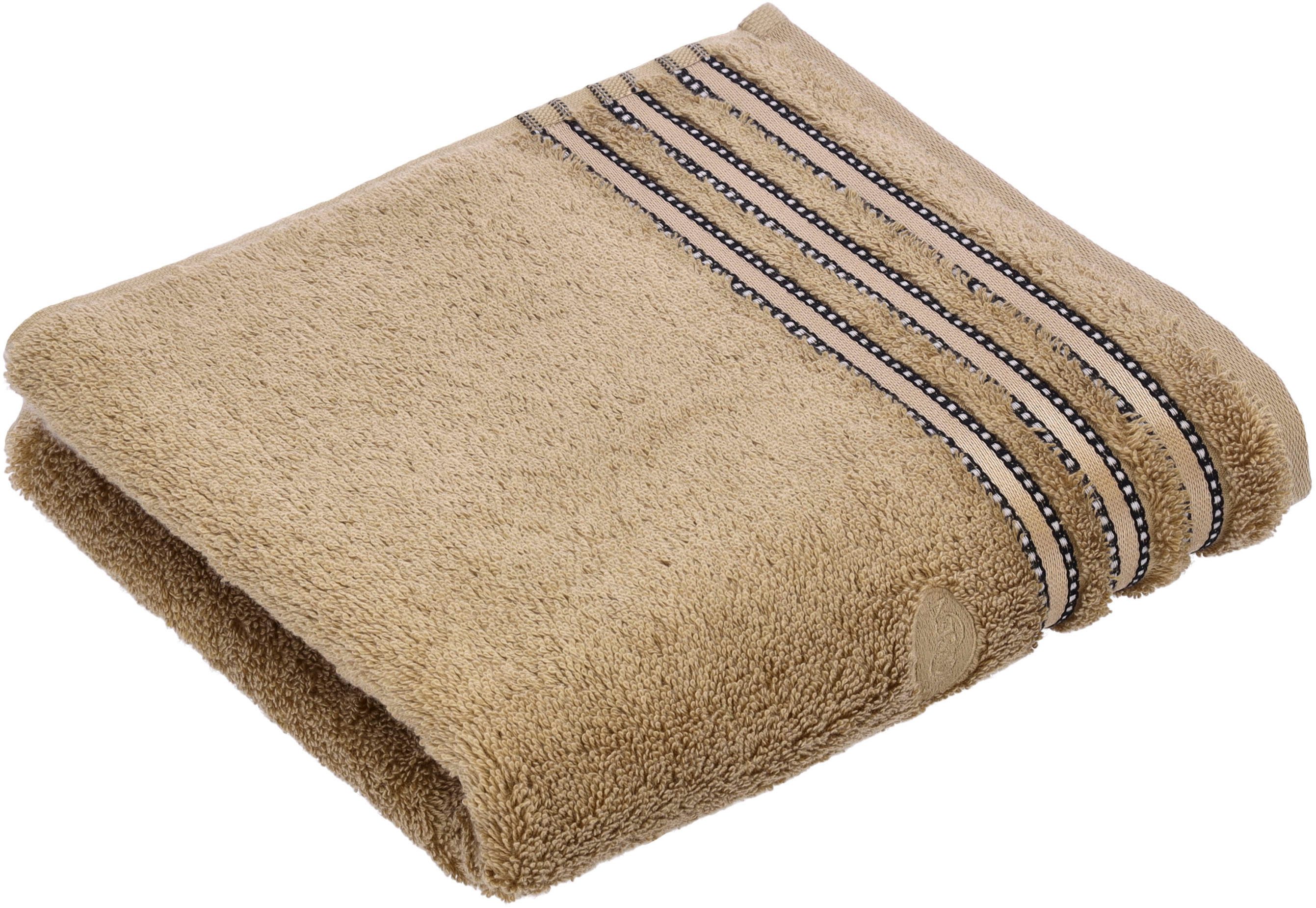 Vossen Badetuch »Cult de Luxe«, (1 St., Badetuch 67 x 140 cm), mit Glanzbor günstig online kaufen