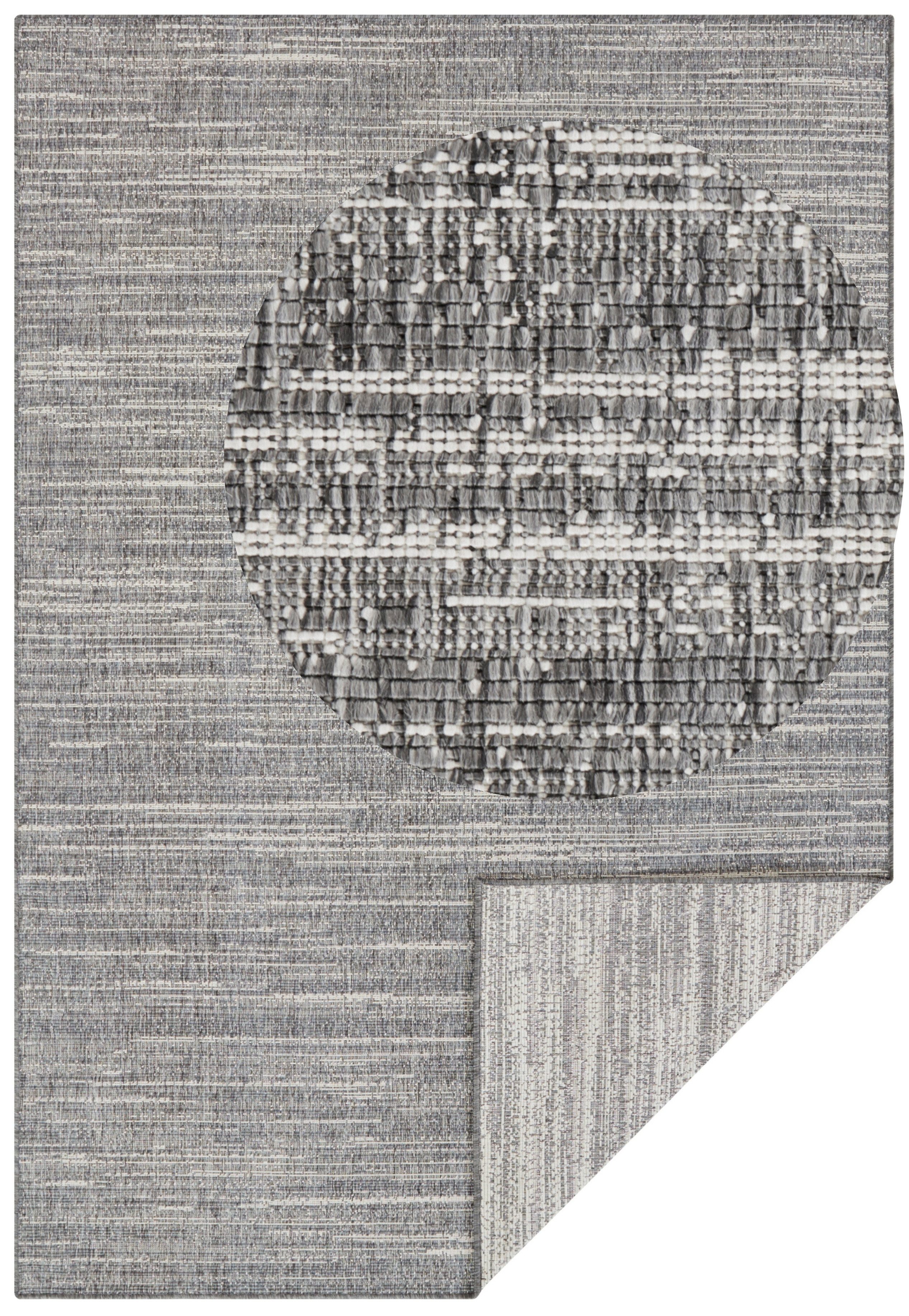 ELLE DECORATION Teppich »Mèlange Wendeteppich«, rechteckig, 5 mm Höhe, Flac günstig online kaufen