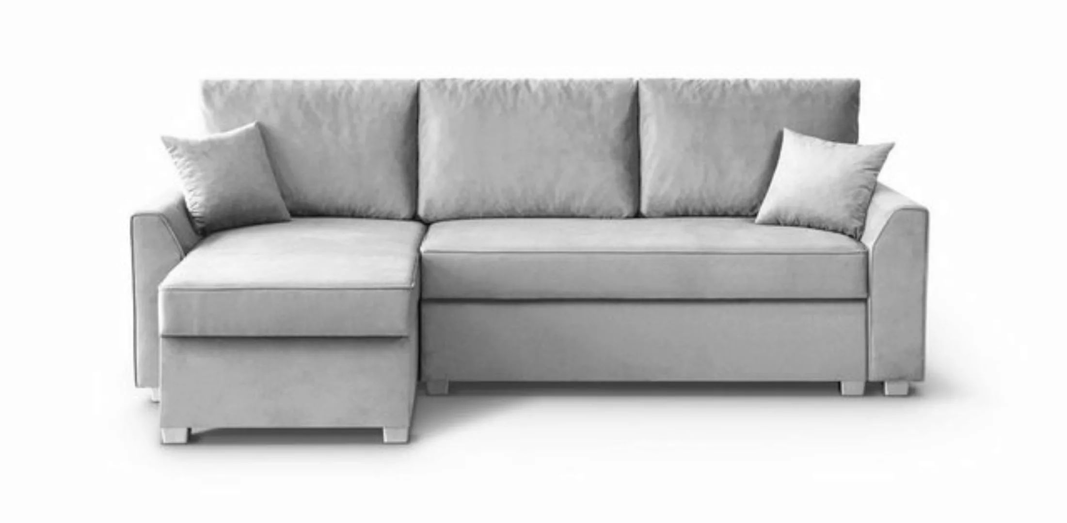 Beautysofa Polsterecke Toretto, Eckcouch aus velours, L-Form Ecksofa, Bettk günstig online kaufen