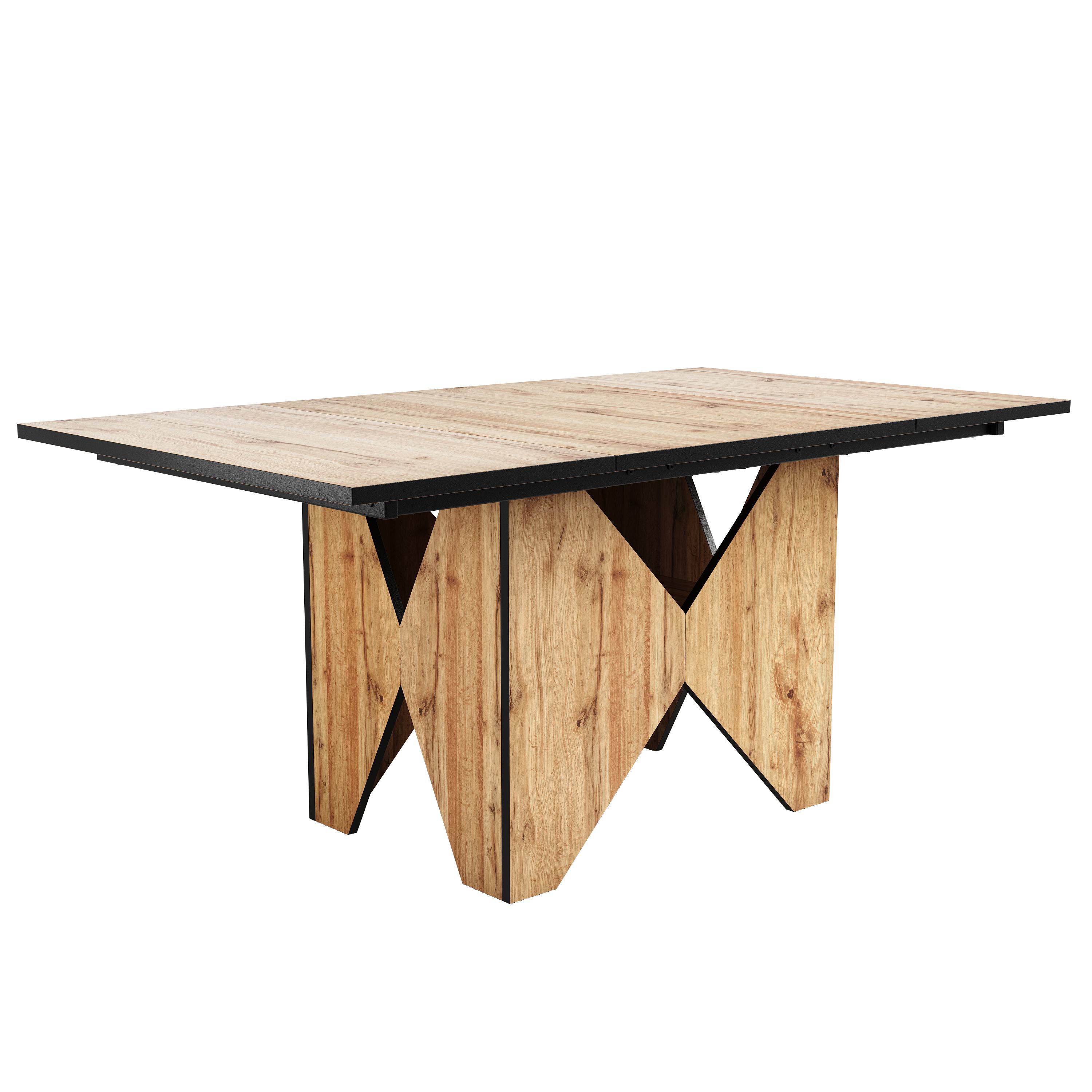 Moderner Küchen-Esstisch, Bistrotisch für 4-6 Personen, 138,5×80×75 cm, Hel günstig online kaufen