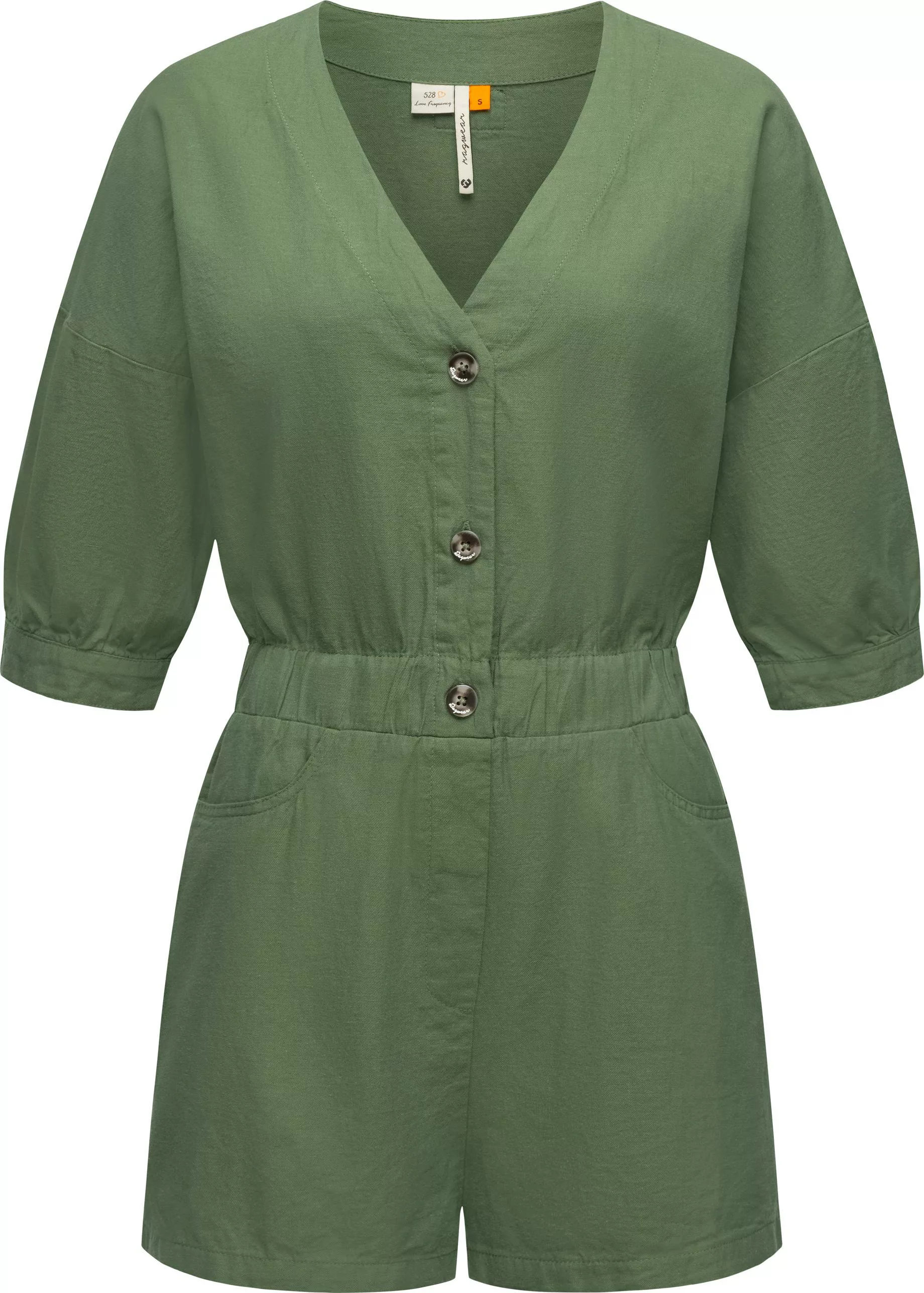 Ragwear Jumpsuit "Ipsie", schicker, kurzer Damen Overall in Military-Look günstig online kaufen