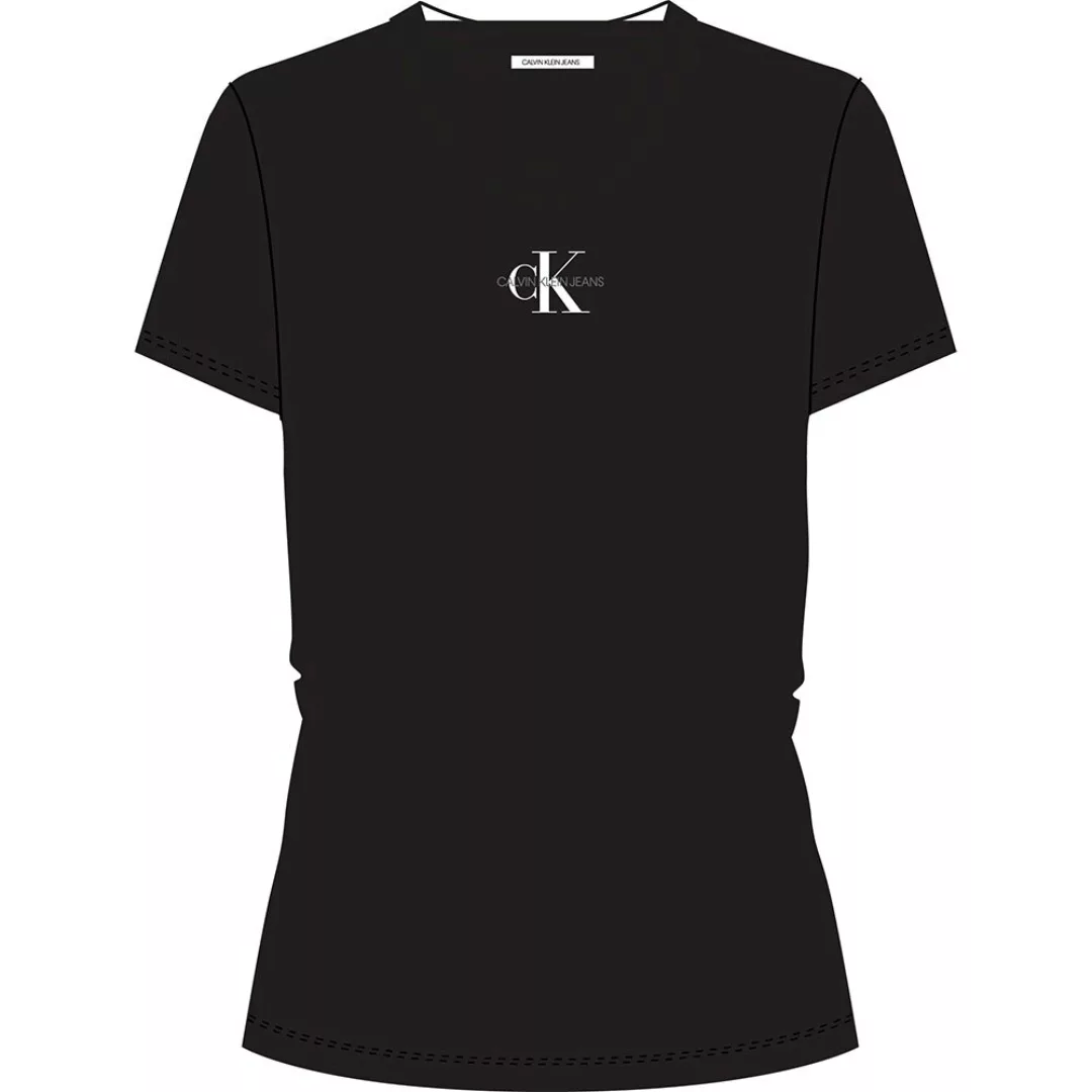 Calvin Klein Jeans Monogram Classic Slim Kurzärmeliges T-shirt XS Ck Black günstig online kaufen