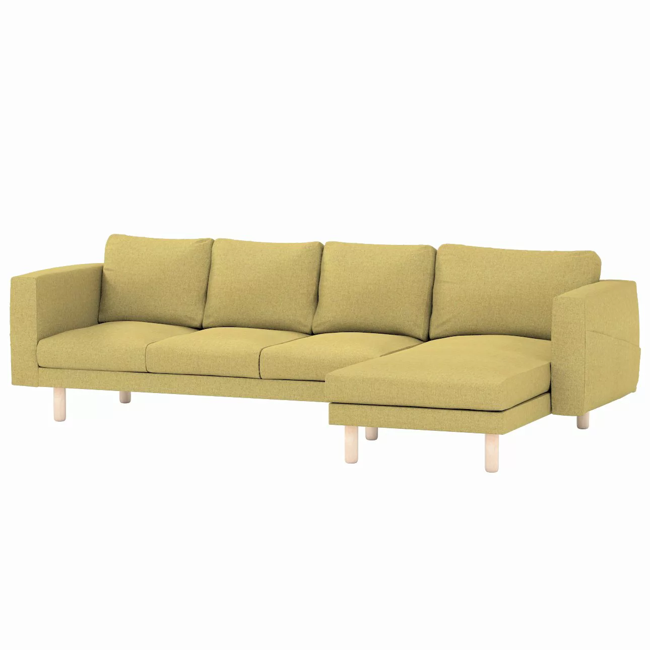 Bezug für Norsborg 4-Sitzer Sofa mit Recamiere, olivgrün, Norsborg Bezug fü günstig online kaufen