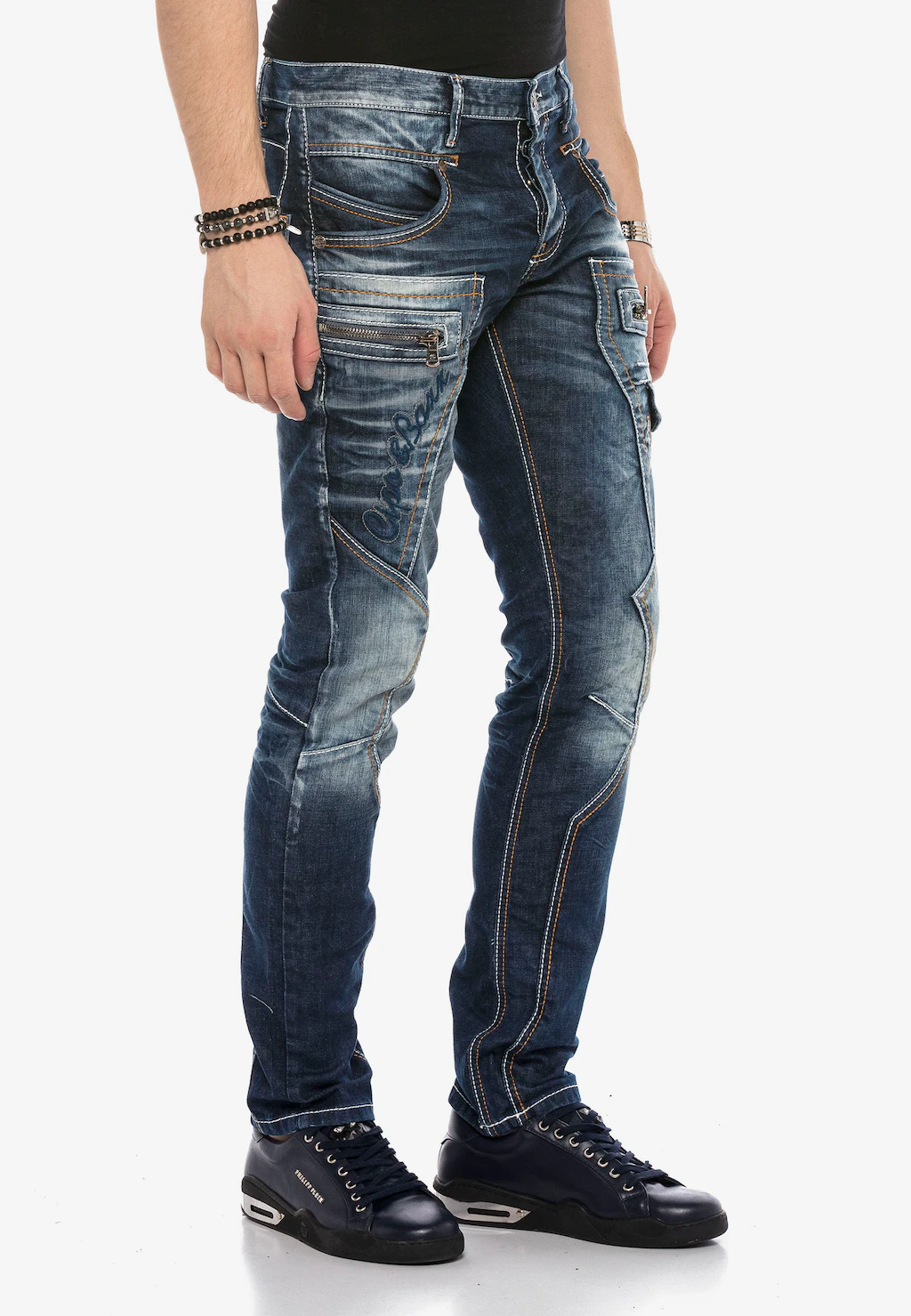 Cipo & Baxx Bequeme Jeans, mit Kontrastnähten günstig online kaufen