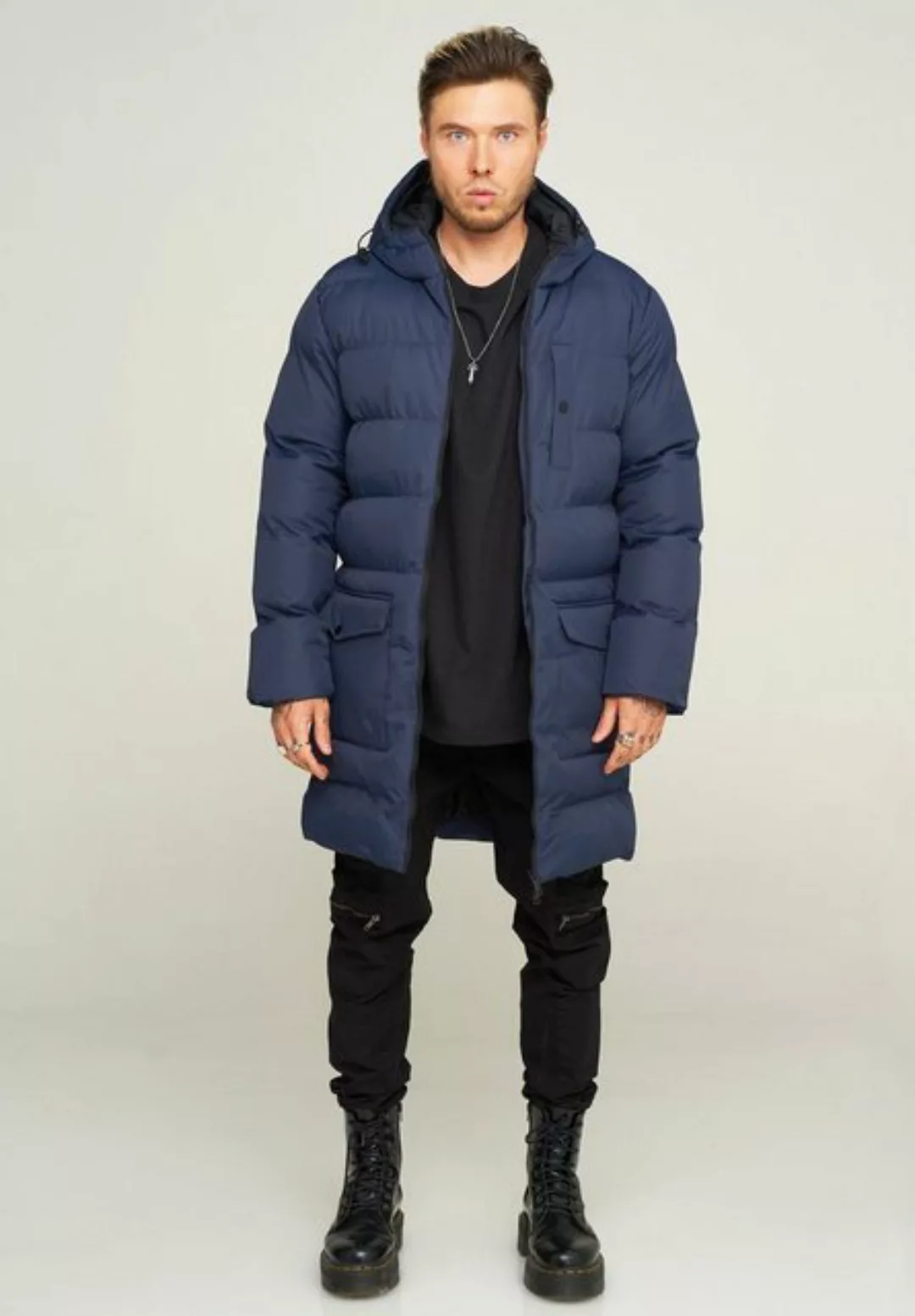 behype Steppjacke PUFFER PARKA Steppjacke mit Kapuze günstig online kaufen