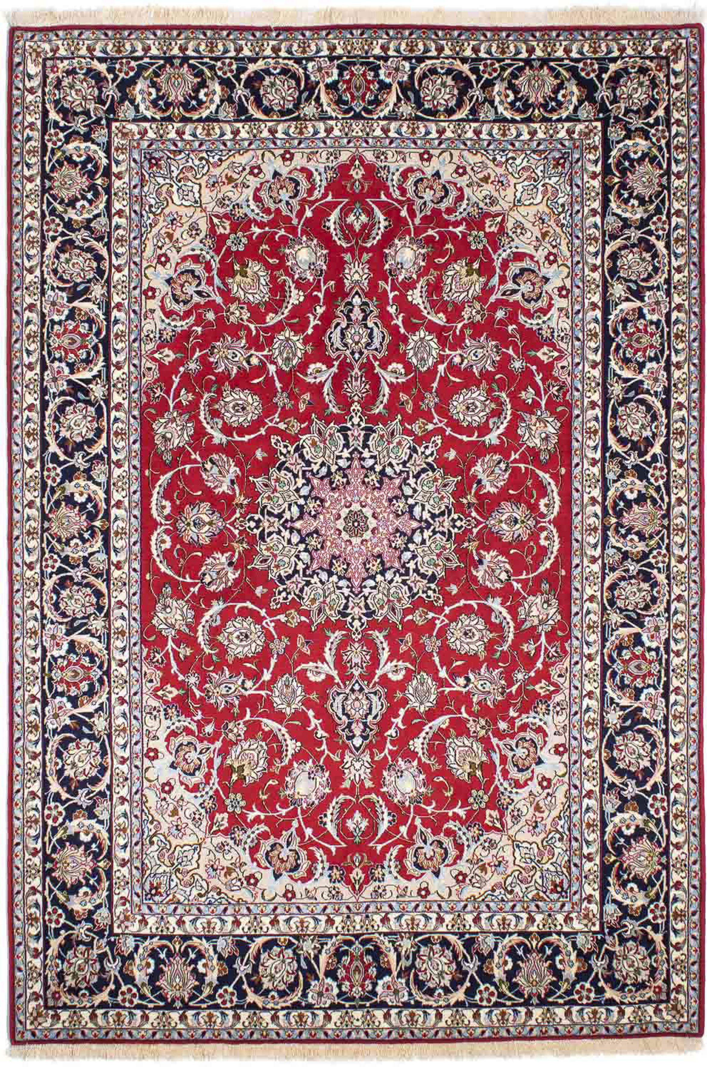 morgenland Orientteppich »Perser - Isfahan - Premium - 233 x 159 cm - rot«, günstig online kaufen