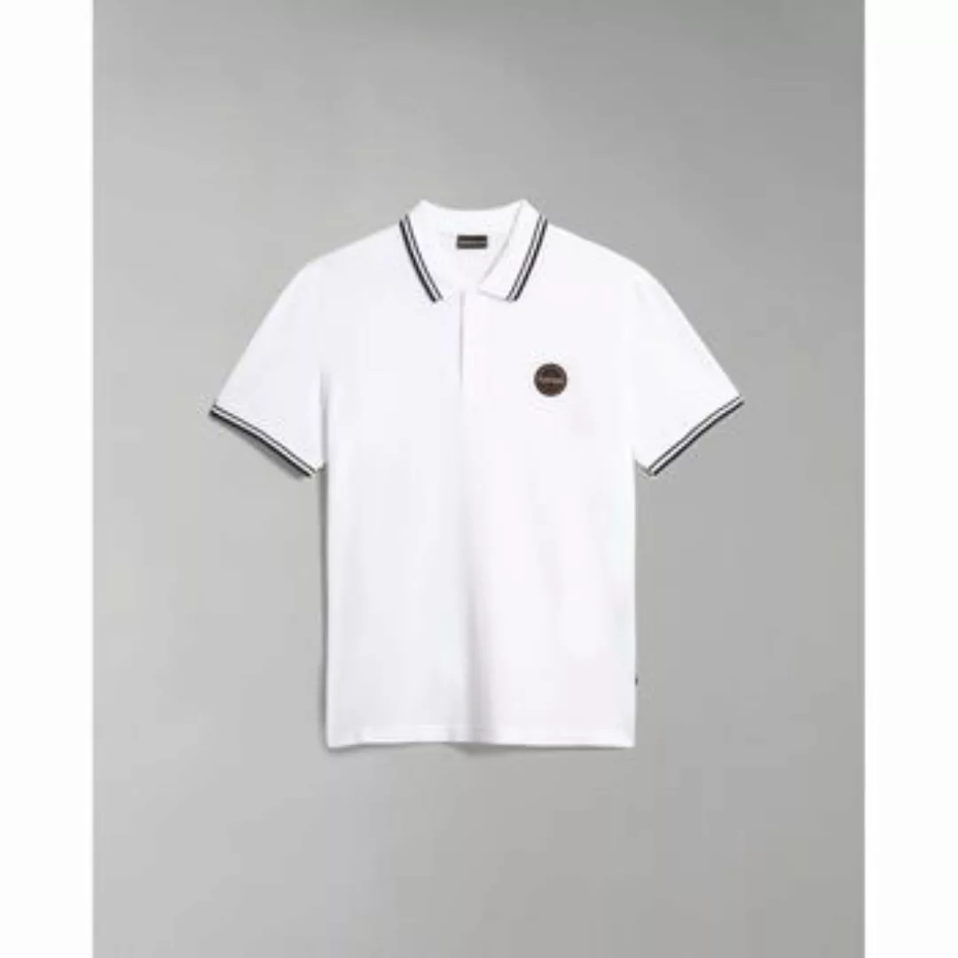 Napapijri  T-Shirts & Poloshirts E-MACAS NP0A4H5Z-002 BRIGHT WHITE günstig online kaufen