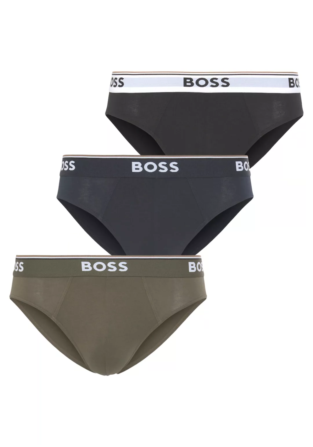 BOSS Slip "Brief 3P Power", (Packung, 3er), mit Logoschriftzug am Bund günstig online kaufen