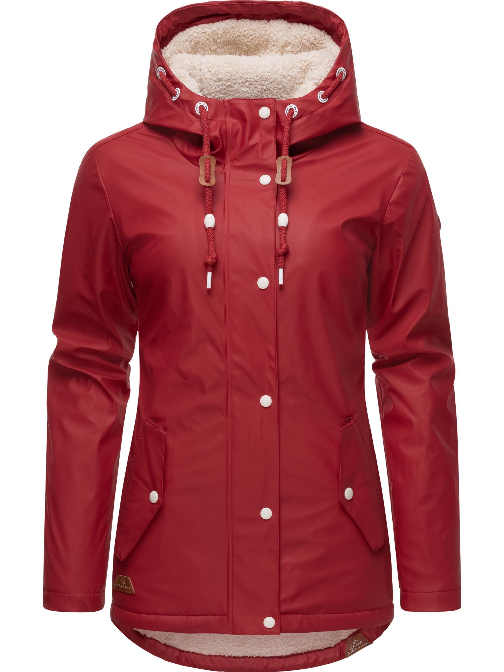Ragwear Regenjacke "Marge", mit Kapuze, warm gefütterter Damen Winter Regen günstig online kaufen
