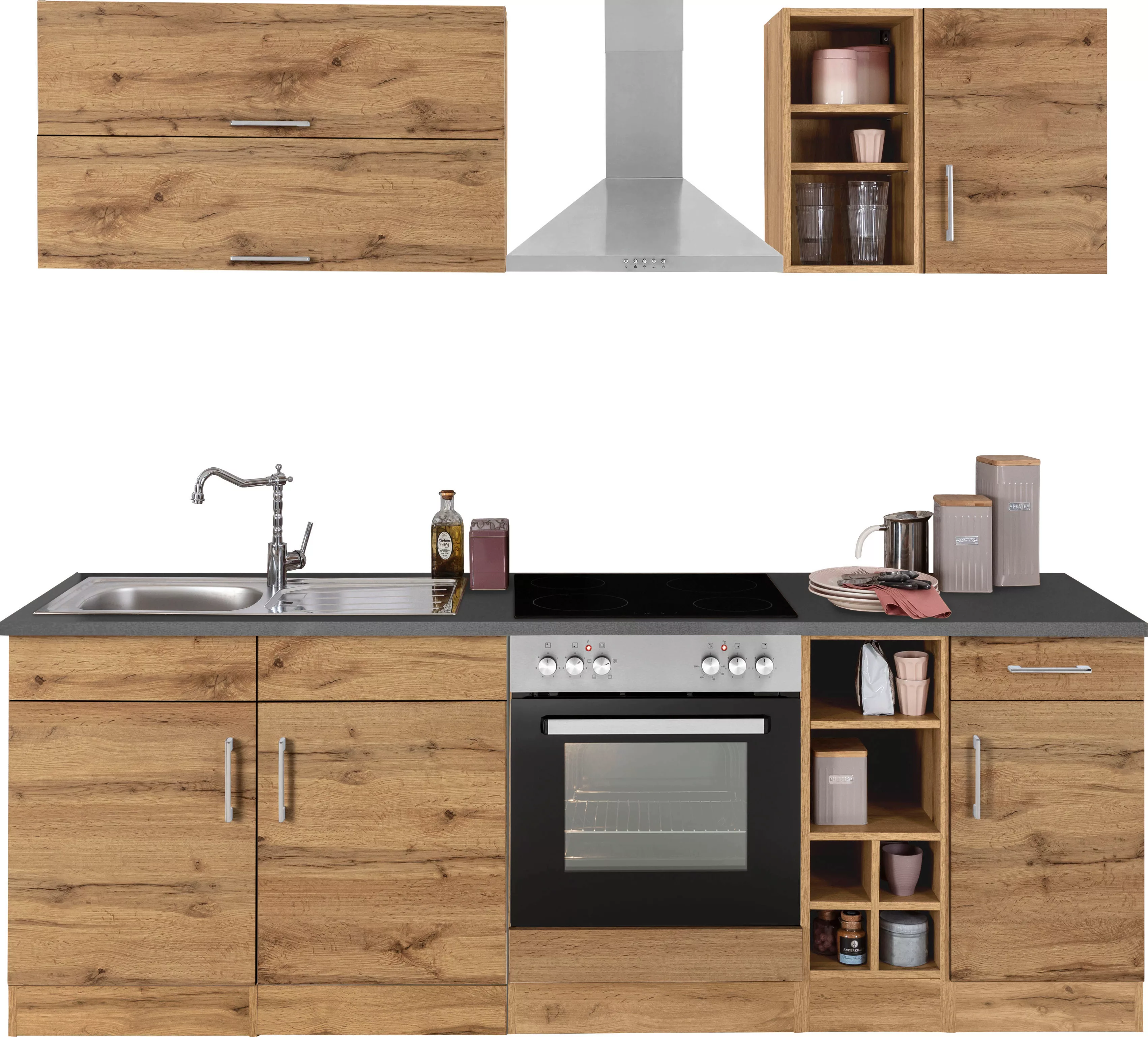 KOCHSTATION Küchenzeile "KS-Colmar", ohne E-Geräte, Breite 240 cm günstig online kaufen