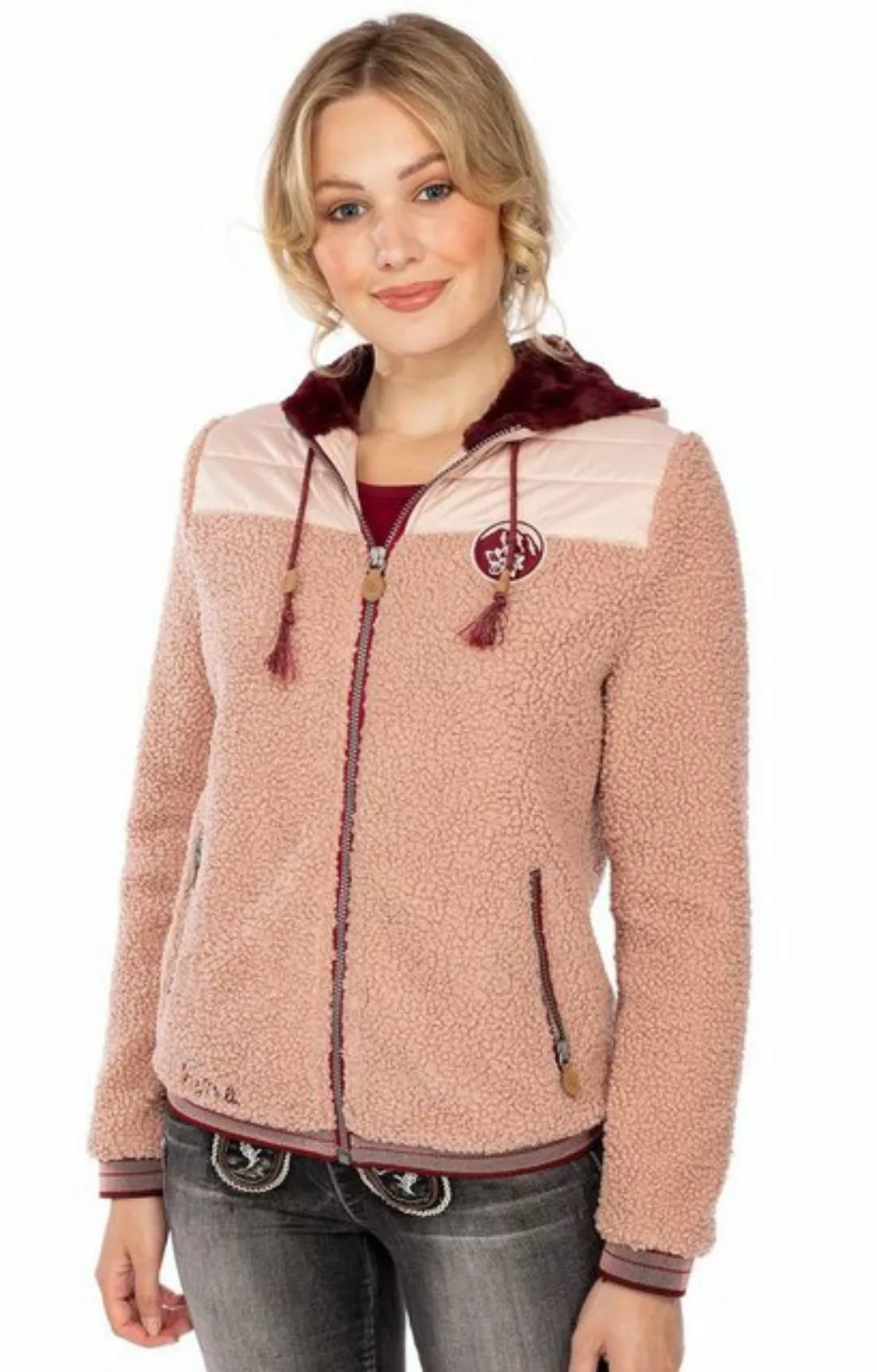 Piz Palü Outdoorjacke Jacke FALKENSTEIN rosa bordeaux günstig online kaufen