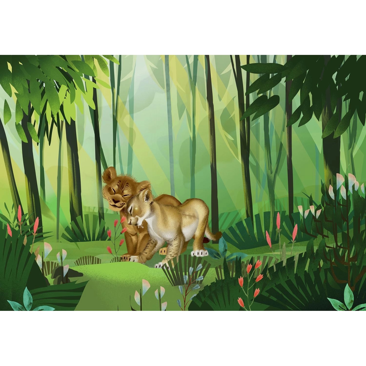 Disney Fototapete Der König Der Löwen Grün 400 x 280 cm 610077 günstig online kaufen