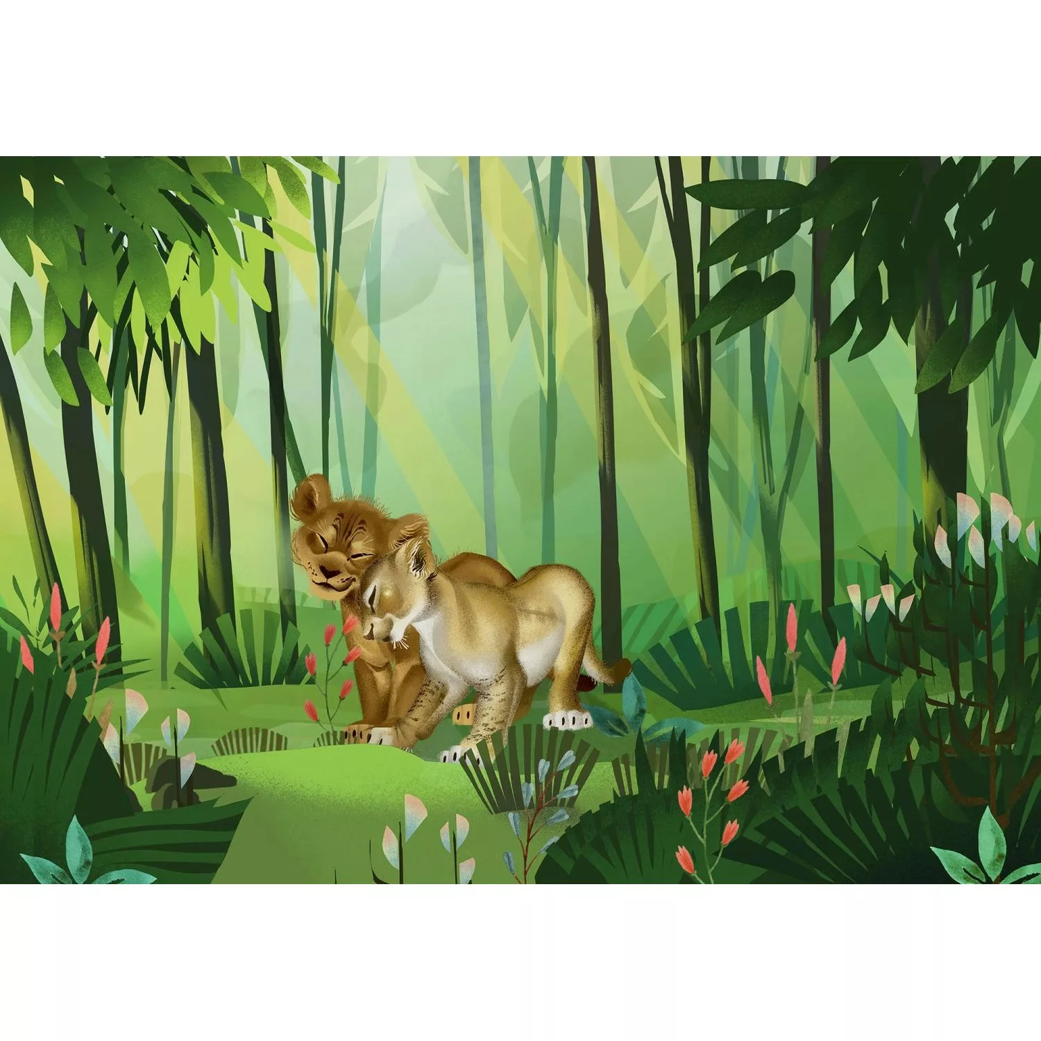 Disney Fototapete Der König Der Löwen Grün 400 x 280 cm 610077 günstig online kaufen