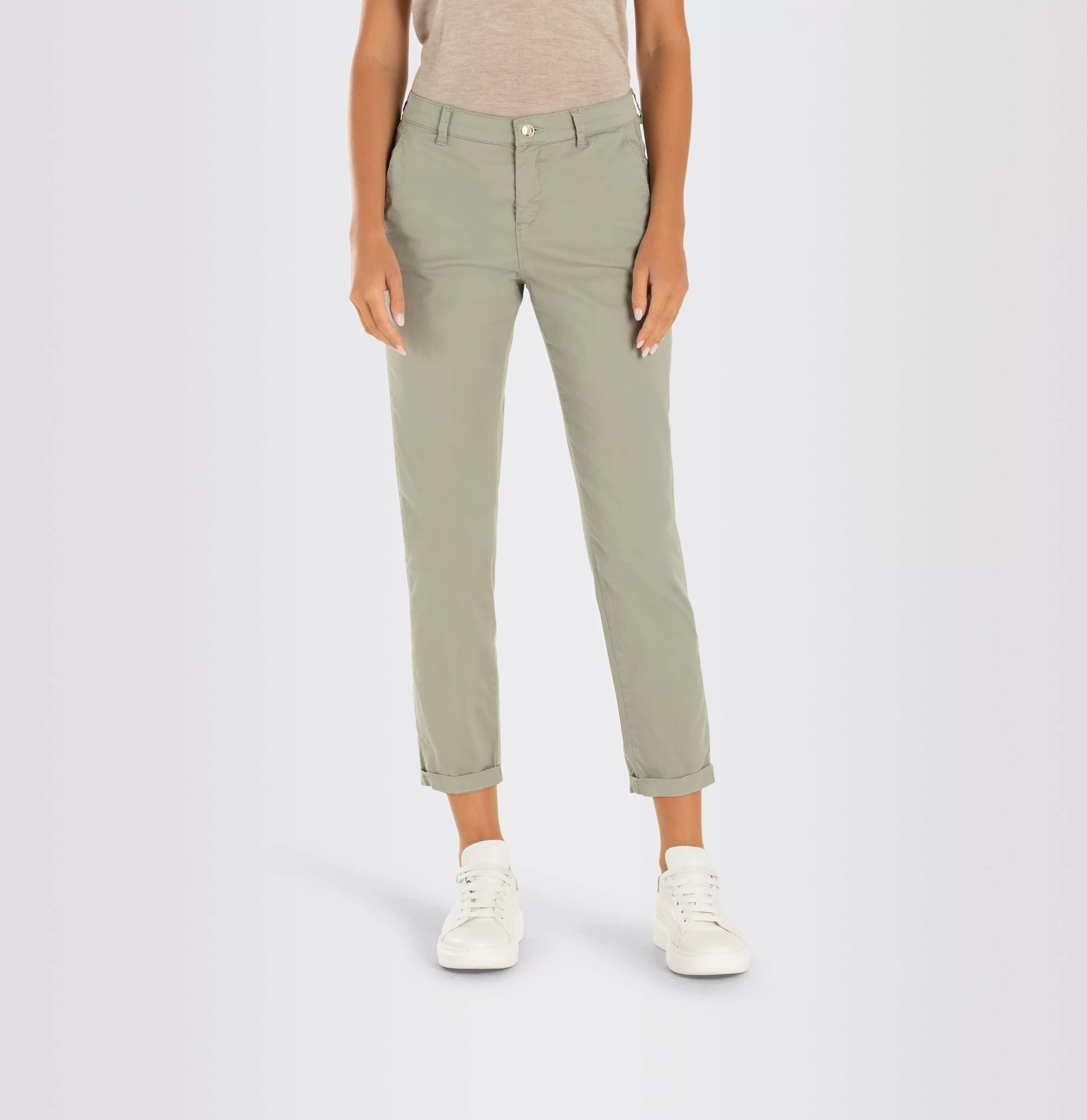 7/8-Hose Modell Chino turn up Mac grün günstig online kaufen