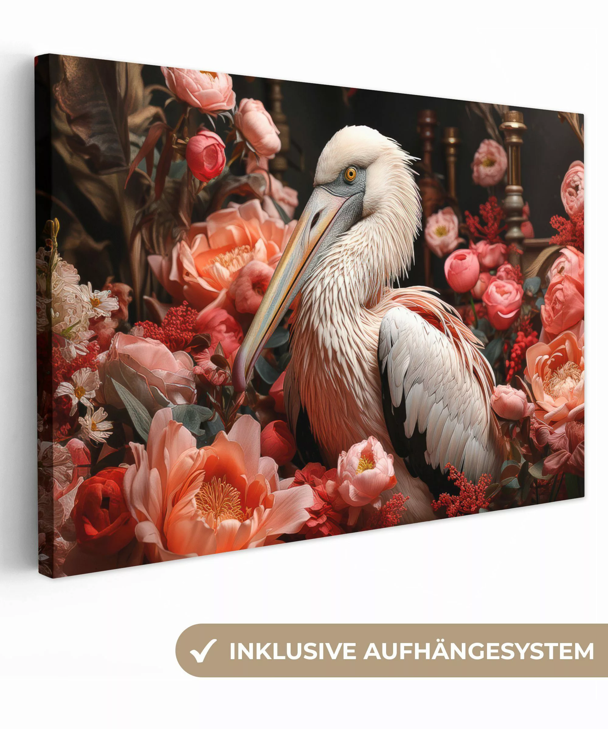 OneMillionCanvasses® Leinwandbild Pelikan - Tier - günstig online kaufen