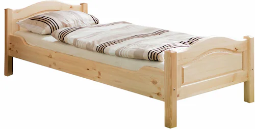 Ticaa Massivholzbett "Rita", Doppelbett, aus Kiefer Massivholz, inkl. Rollr günstig online kaufen