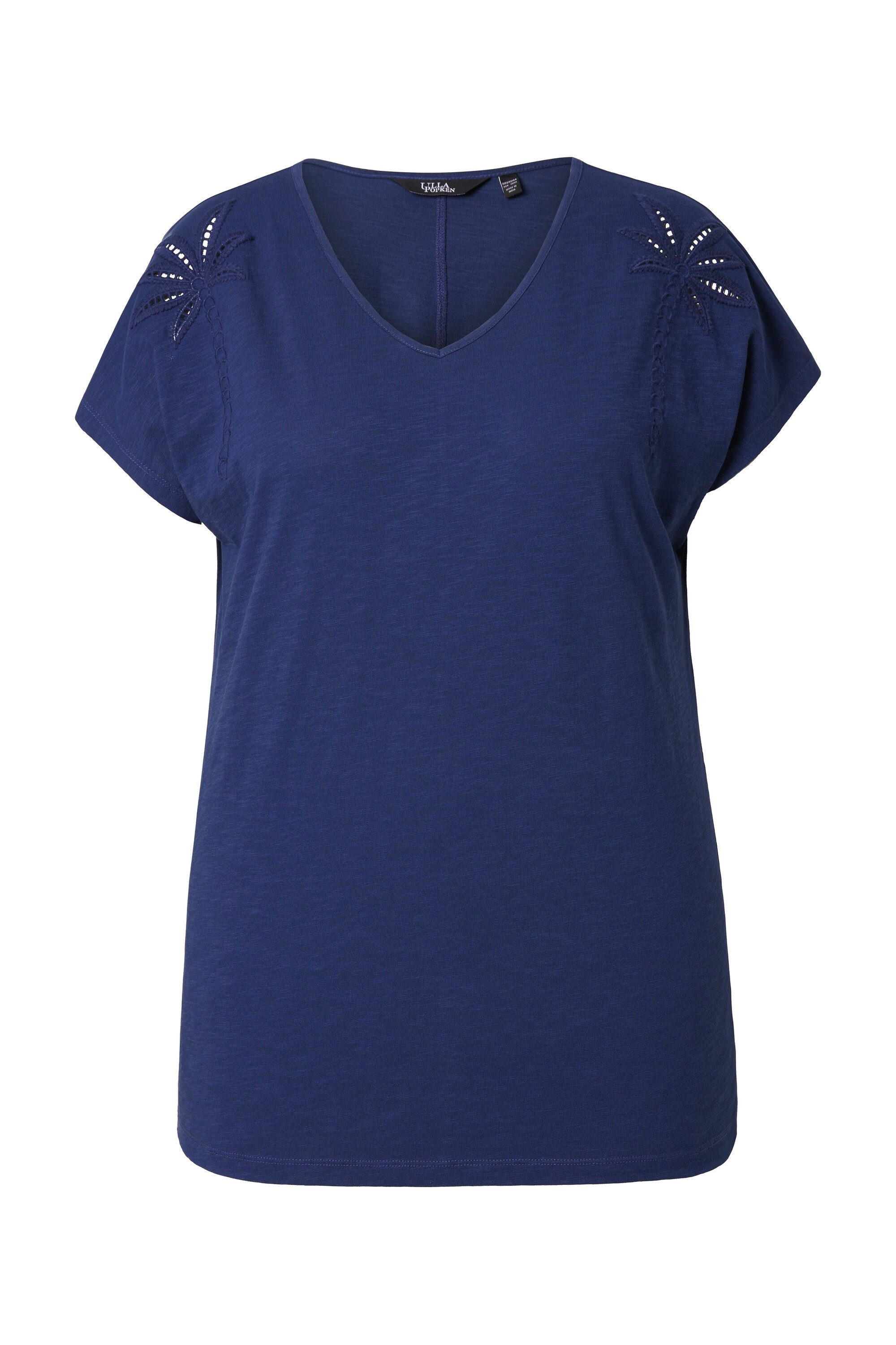 Ulla Popken T-Shirt T-Shirt Palmen Oversized günstig online kaufen