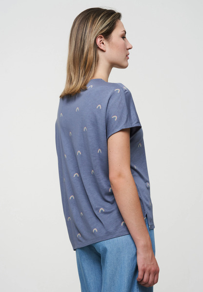T-shirt Aus Weichem Lenzing Ecovero | Heather Rainbow günstig online kaufen