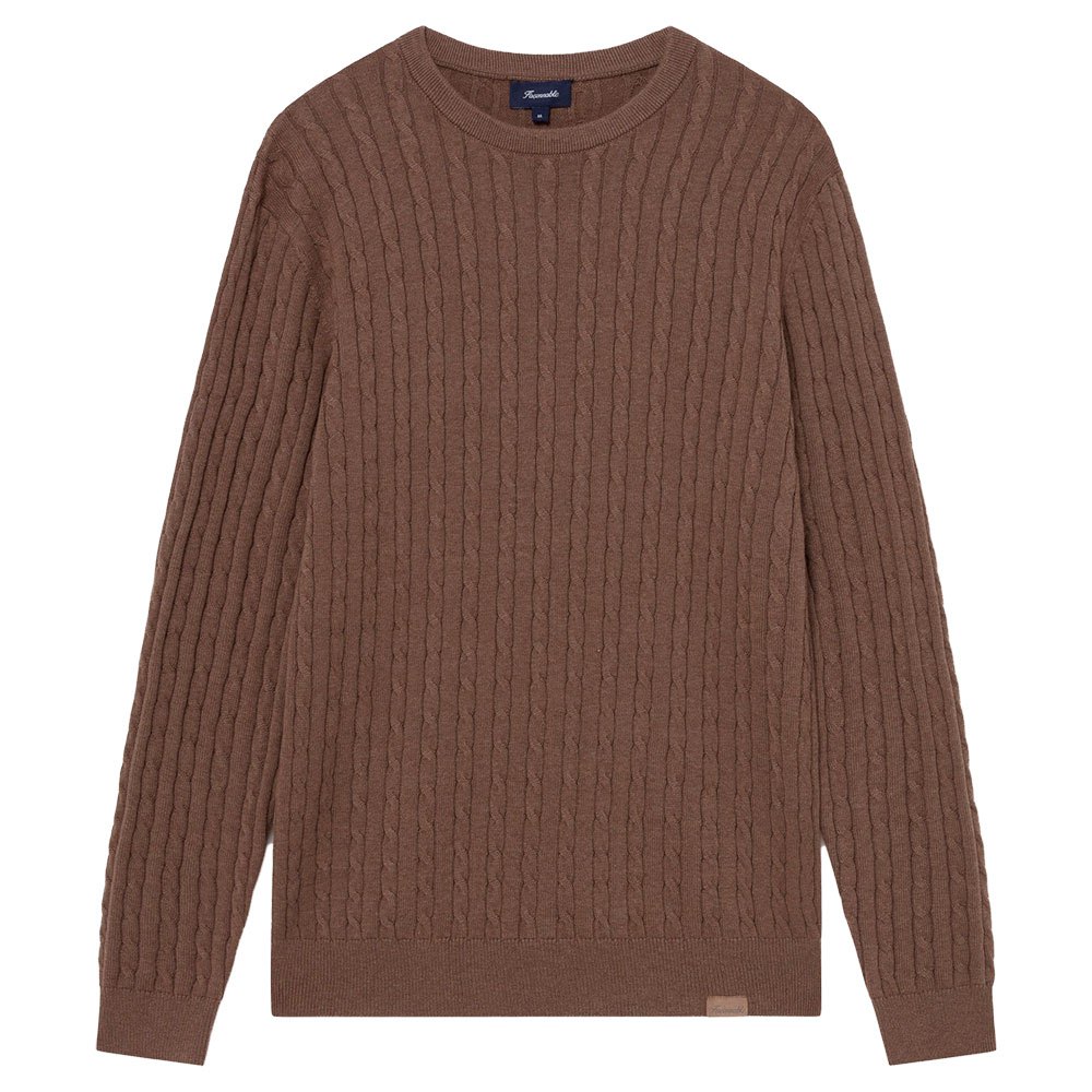 FaÇonnable Cable Cashmere 12gg Rundhalsausschnitt Sweater M Mud günstig online kaufen