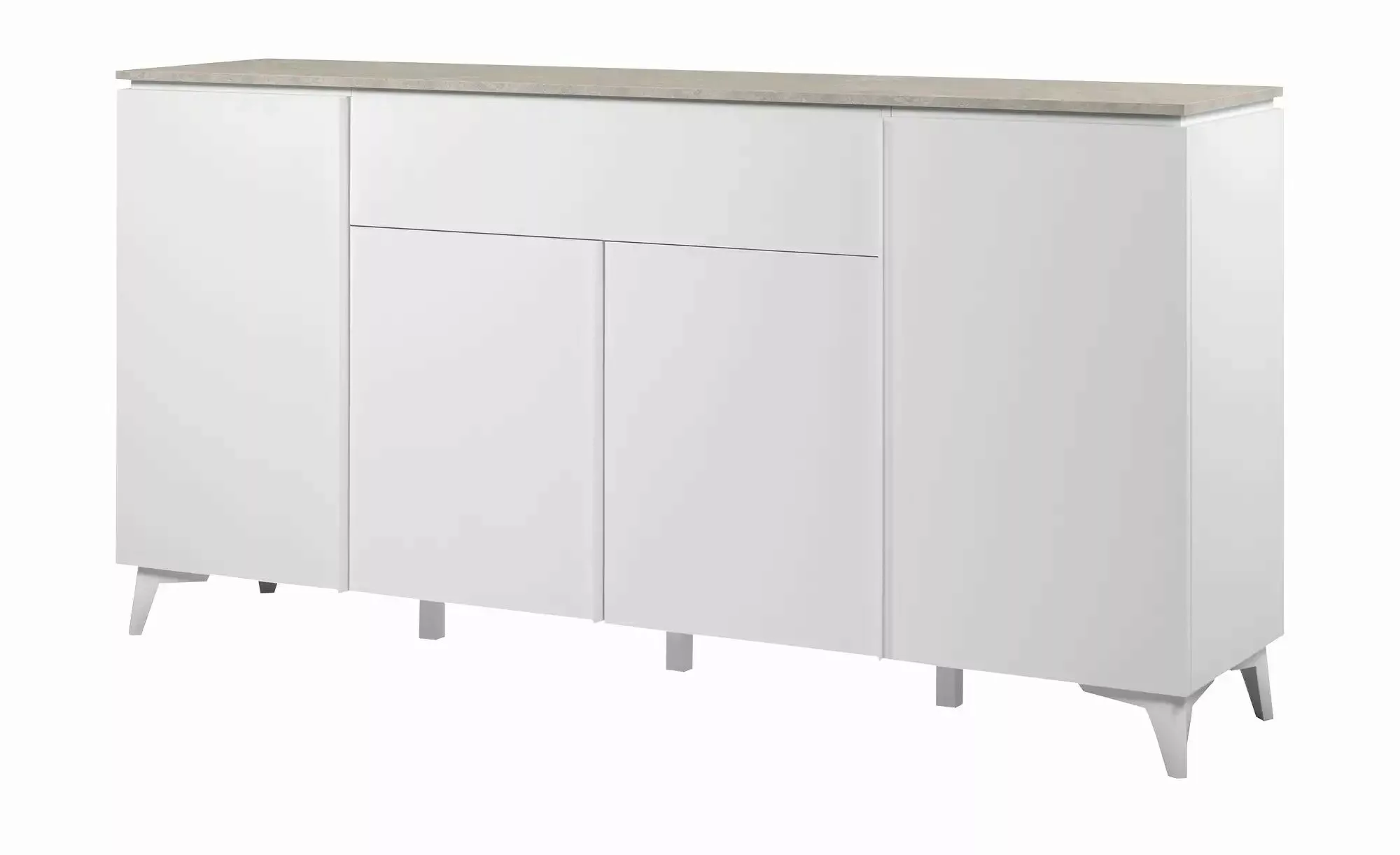 Finori Schuhschrank Kommode Sideboard Bertrix, Sandstein / Weiß, verschiede günstig online kaufen