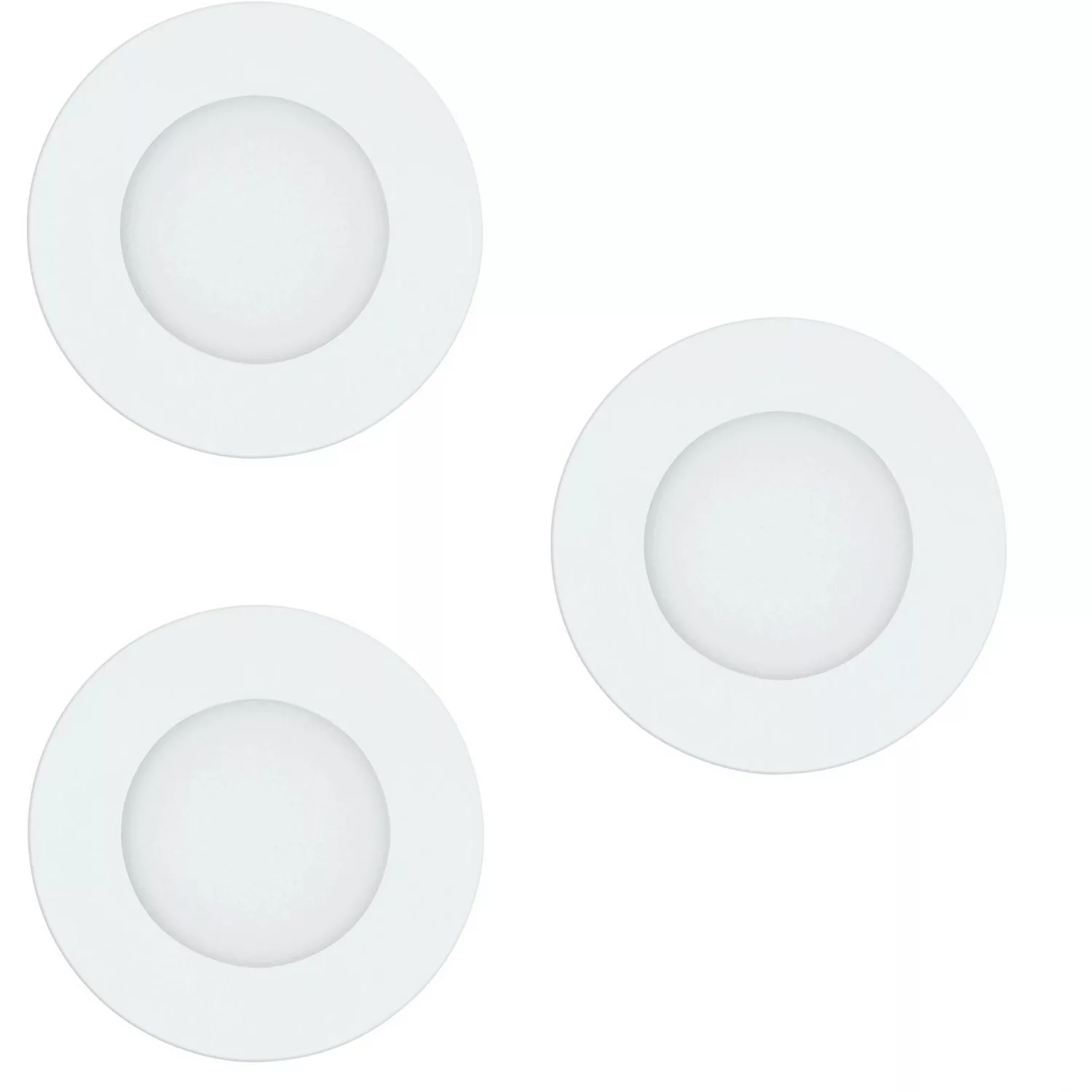 Eglo LED-Einbauleuchte Zigbee Fueva-Z Rund Weiß 3 Stk. 2,8 W günstig online kaufen