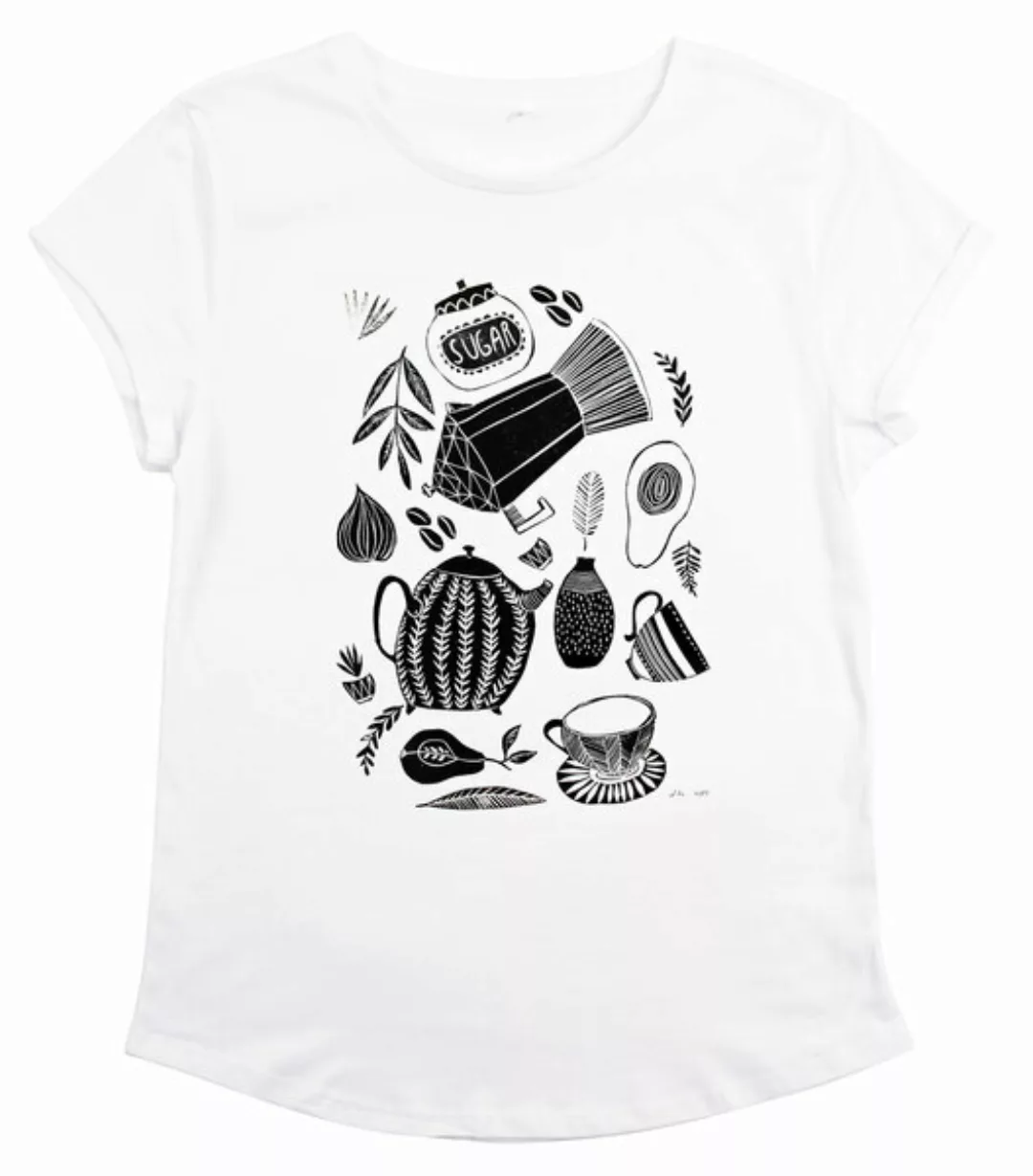 Bio Fair Frauen T-shirt Teatime Von Halfbird günstig online kaufen