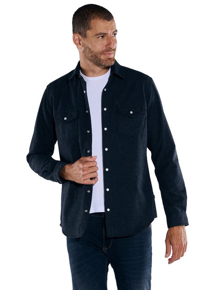 Engbers Langarmhemd Overshirt uni günstig online kaufen