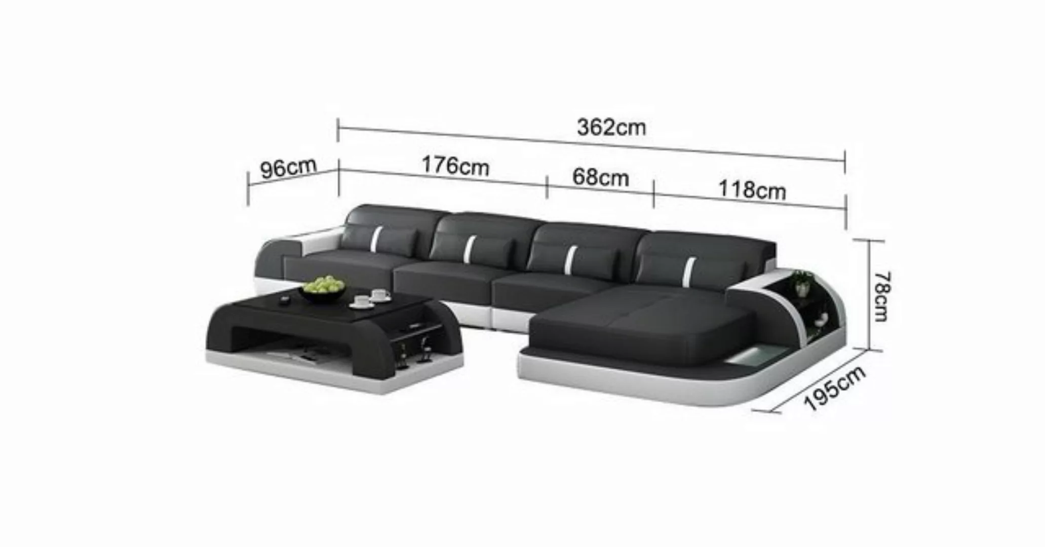 JVmoebel Ecksofa, Wohnlandschaft Ecksofa L-Form Sofa Couch Design Couch günstig online kaufen