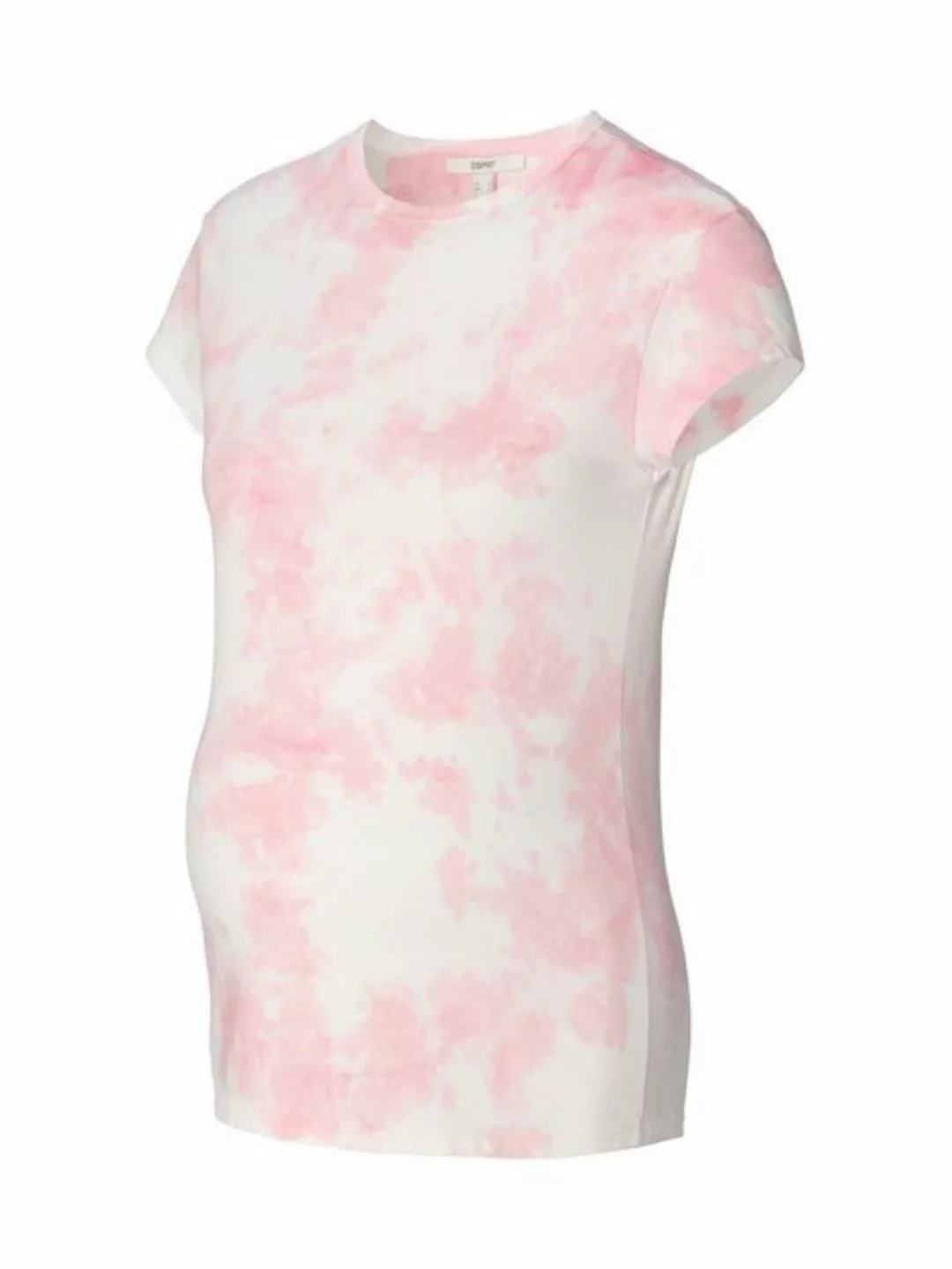 ESPRIT maternity Umstandsshirt Baumwoll-T-Shirt mit Ice-Dye-Batikmuster günstig online kaufen