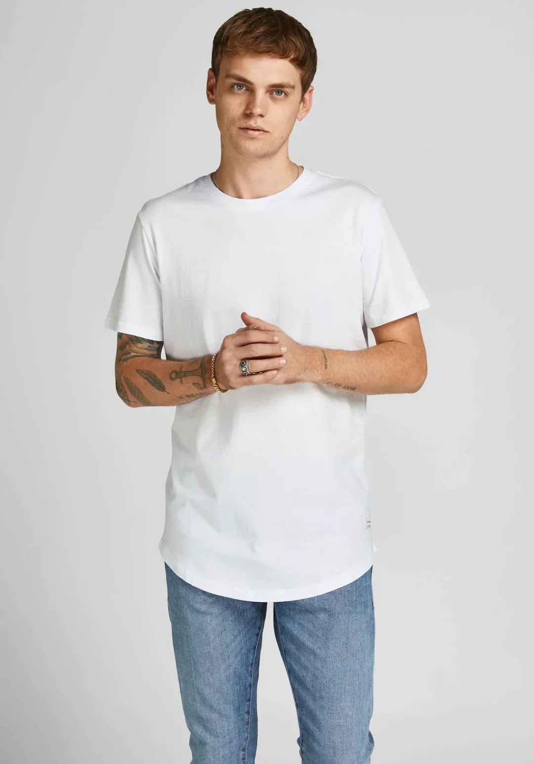 Jack & Jones Rundhalsshirt "JJENOA TEE SS CREW NECK 7PK MP NOOS" günstig online kaufen