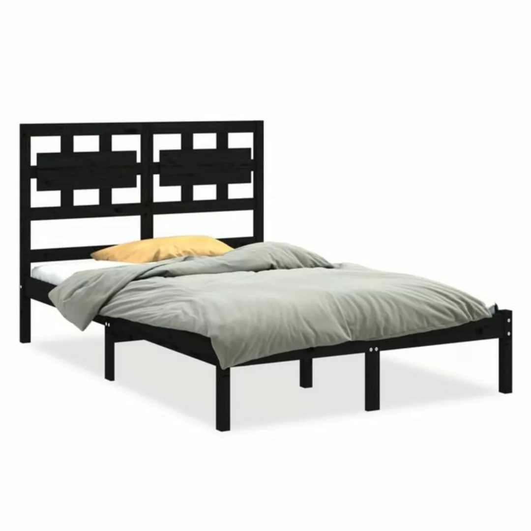 furnicato Bett Massivholzbett Schwarz 120x200 cm günstig online kaufen