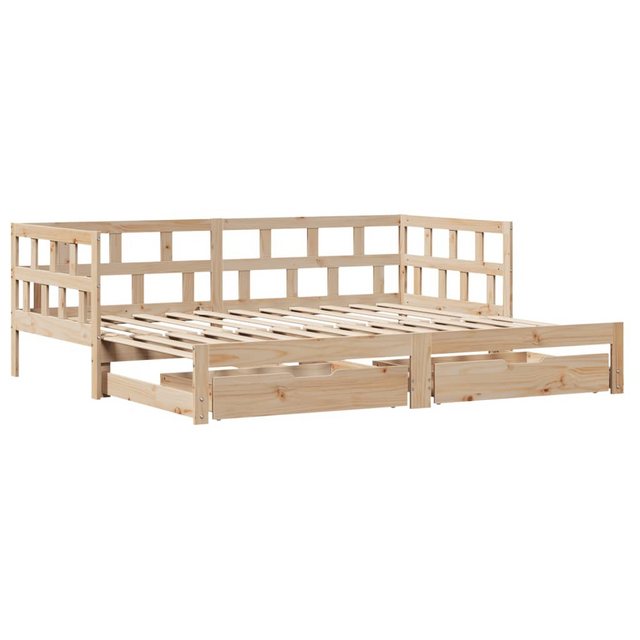 vidaXL Bett Tagesbett Ausziehbar mit Schubladen 80x200 cm Massivholz Kiefer günstig online kaufen