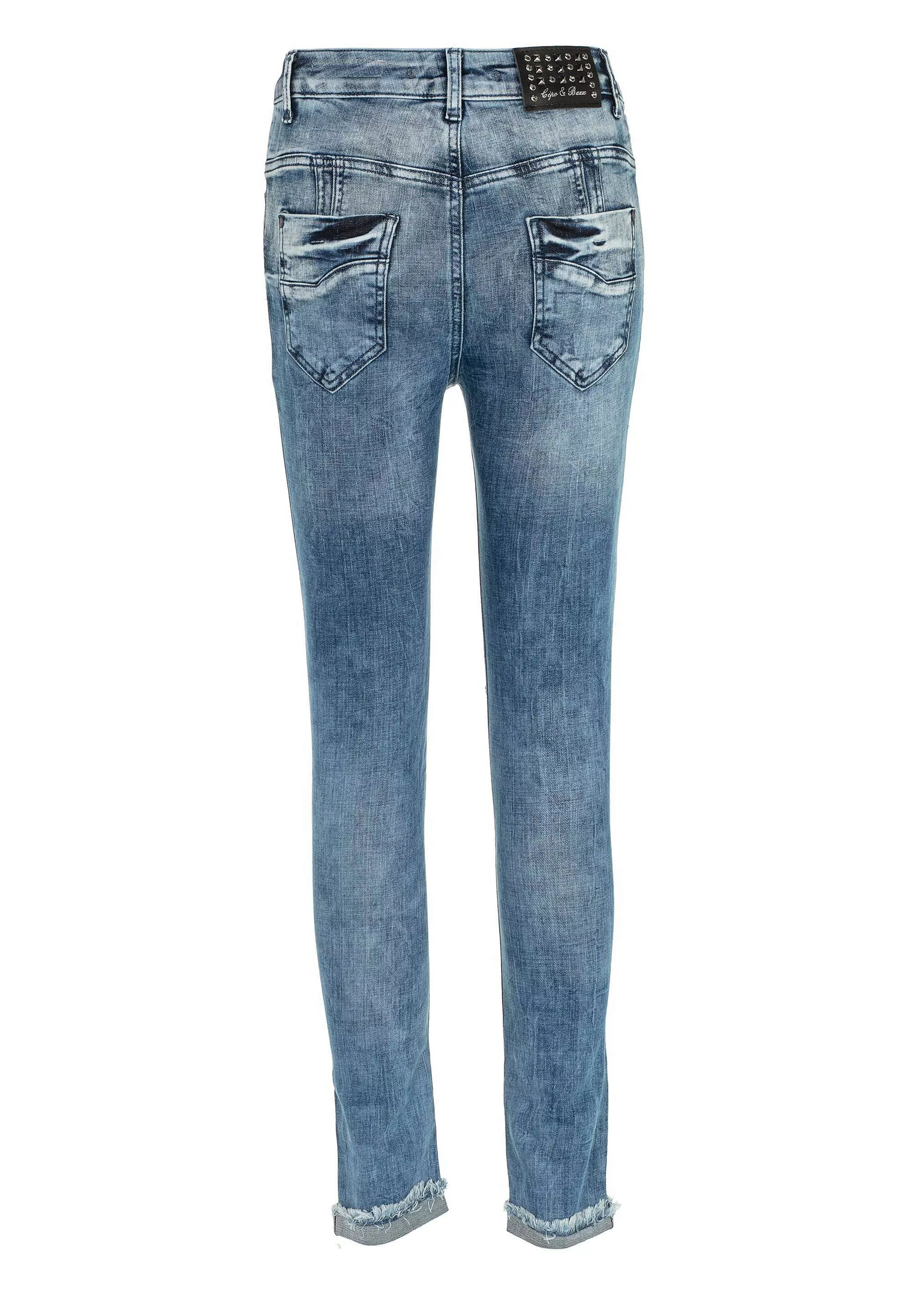 Cipo & Baxx Slim-fit-Jeans, mit coolen Cut-Outs in Hight Waist günstig online kaufen