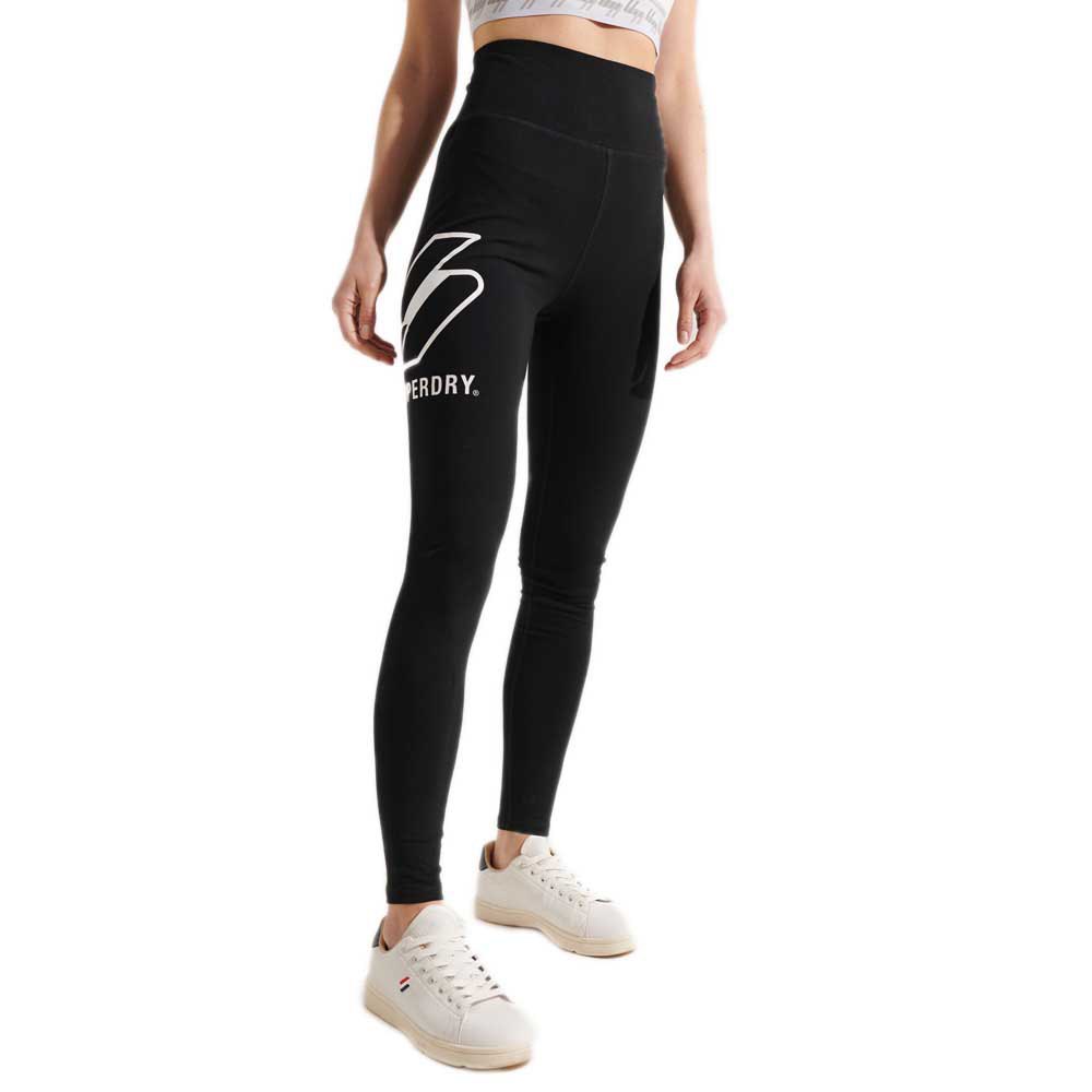 Superdry Sportstyle Logo Leggings XS Black günstig online kaufen