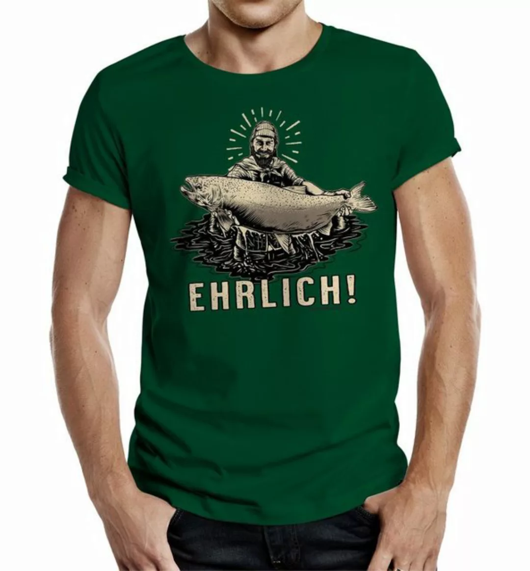 Rahmenlos T-Shirt Das Geschenk für Fischer und Angler "Guter Fang - ehrlich günstig online kaufen